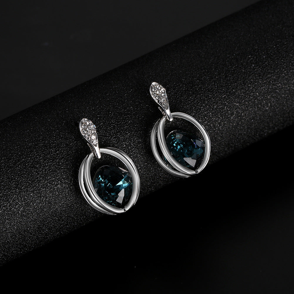 Elegant Crystal Jewelry Set for Women - Necklace, Earrings & Bracelet - Perfect for Weddings, Parties & Special Occasions