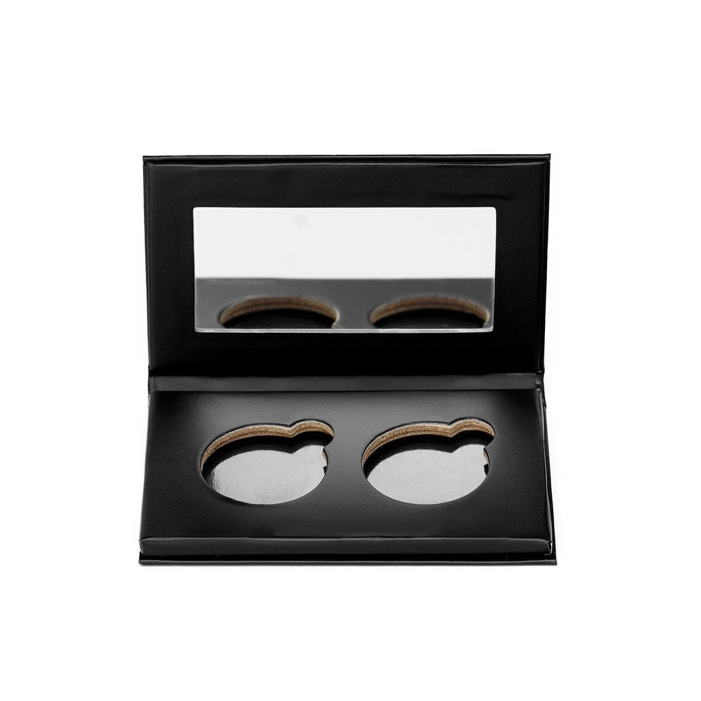 Double Shadow Compact Makeup Mirror - Portable & Lightweight for Travel, Home, and Office Use - Perfect for Makeup Application and Skincare Routine
