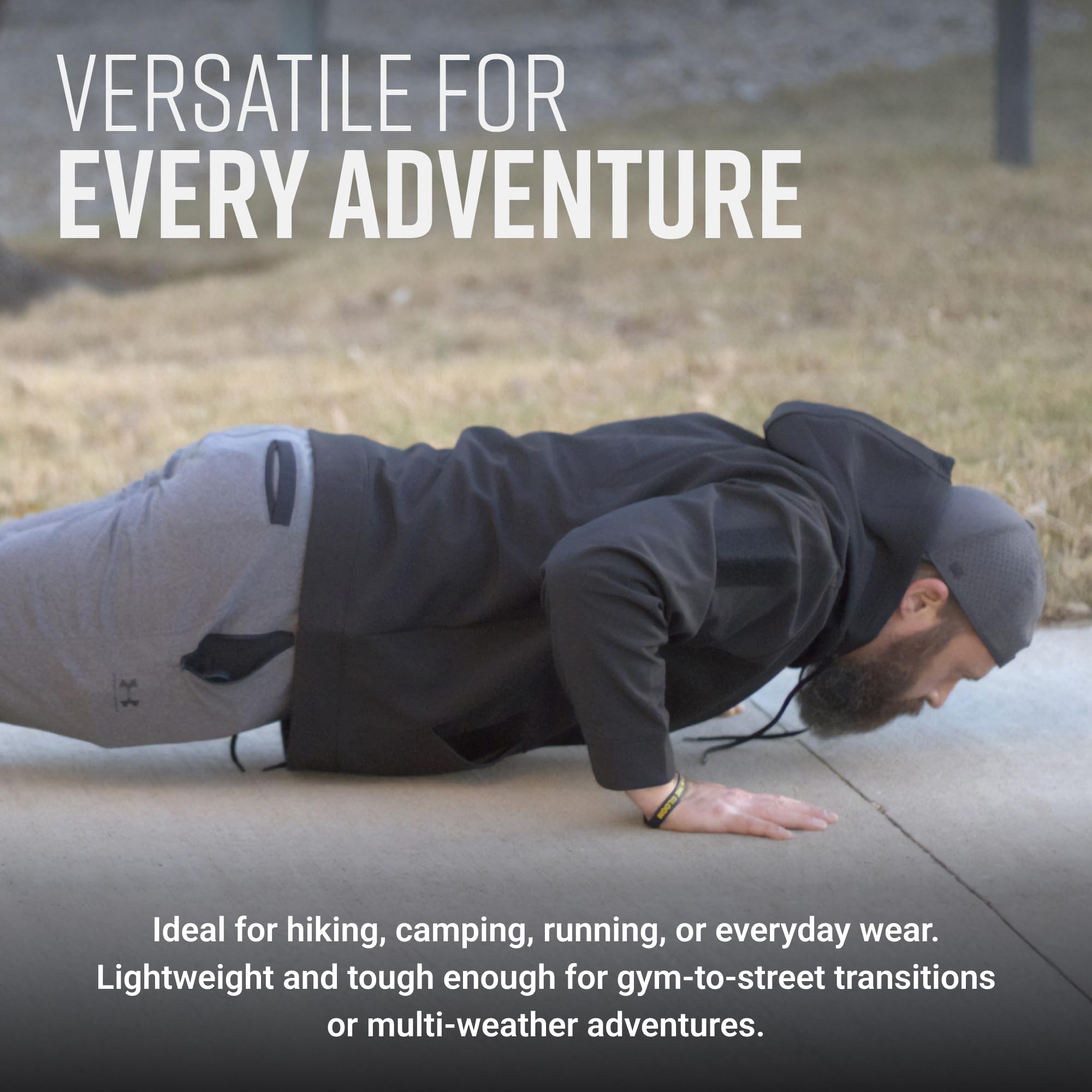 Performance Hoodie for Men & Women - Lightweight Breathable Fleece-Lined Tech Hooded Sweatshirt with Water-Repellent Finish & Adjustable Hood - Perfect for Running, Hiking & Outdoor Activities
