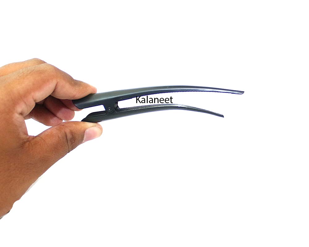Kalaneet 6-Piece Alligator Hair Clips for Women - Strong Hold Hair Styling Clips for Curling, Styling & Sectioning Hair - Perfect for Salon, Home & Travel Use