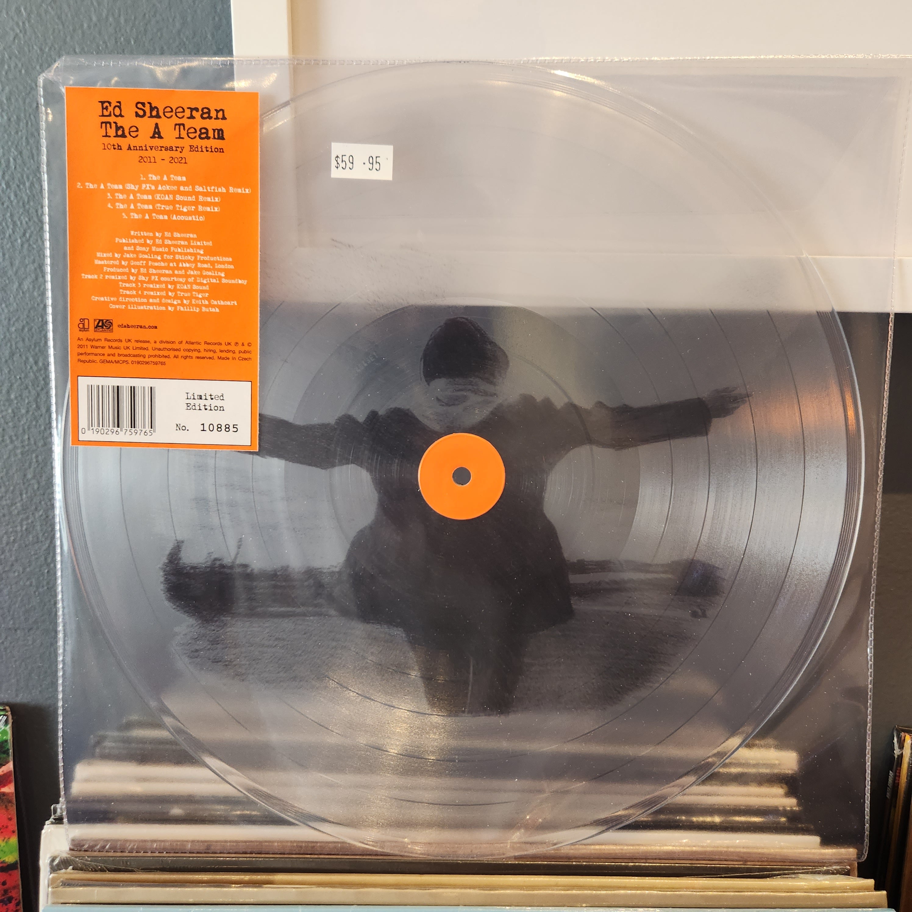 Ed Sheeran The A Team Limited Edition Clear Vinyl LP - Collectible Music Record for Vinyl Enthusiasts & Music Lovers - Perfect for Home Listening, Gifts & Music Collections
