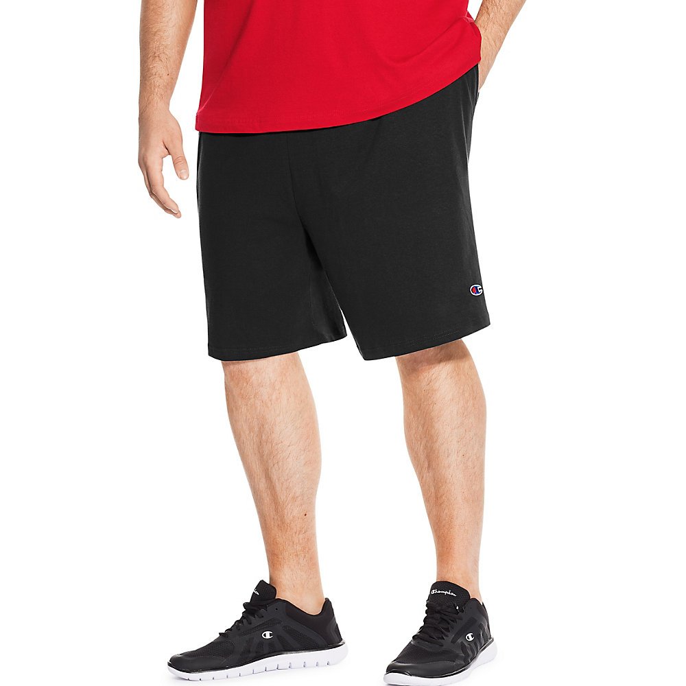 Champion Men's Big & Tall Jersey Shorts - Comfortable Athletic Shorts for Running, Gym & Casual Wear | Breathable & Lightweight Fabric for Active Lifestyles