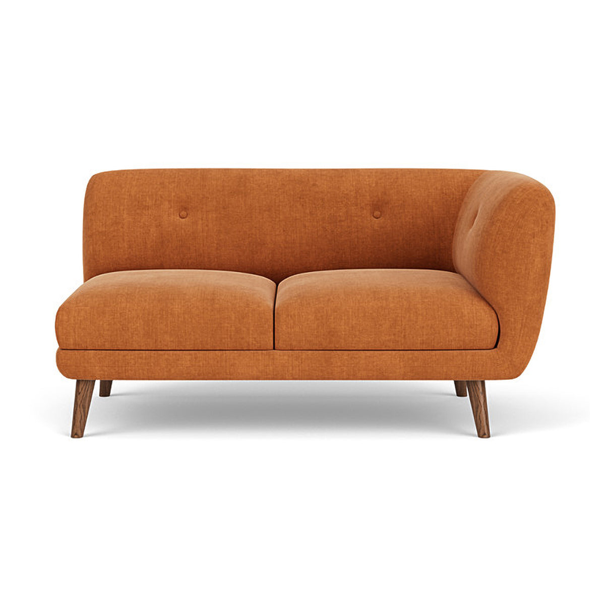 Alfred Fabric Right 2 Seater Modular Sofa - Modern Sectional Couch for Living Room, Lounge & Small Spaces | Comfortable & Stylish Home Furniture