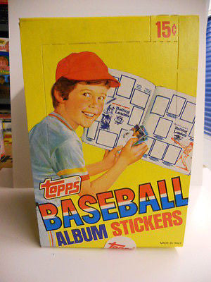 Vintage 1981 Topps Baseball Stickers - 100 Packs Box Featuring Stars & Rookies | Collectible Sports Cards for Trading, Display & Memorabilia