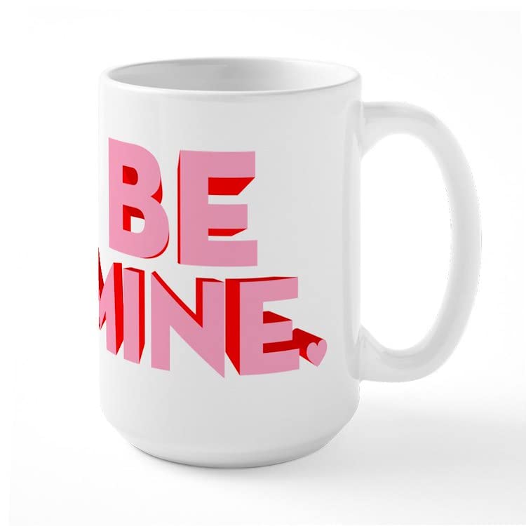 Be Mine Ceramic Coffee Mug 15 oz - Insulated Tea Cup for Hot & Cold Drinks - Perfect for Valentine's Day Gifts, Office Use & Cozy Home Coffee Time