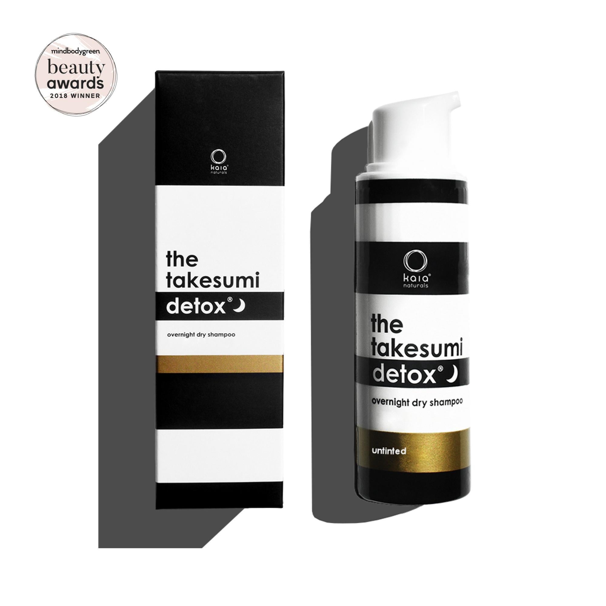 The Takesumi Detox Overnight Dry Shampoo for Hair - Natural Oil Absorbing & Volumizing Powder - Perfect for Travel, Gym & Busy Mornings