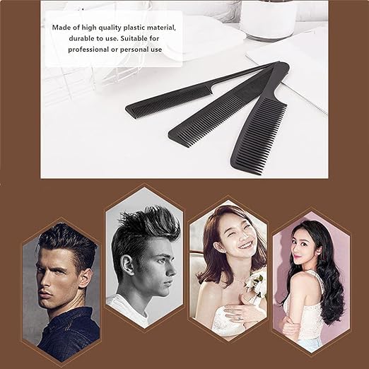 **Angelie 12-Piece Hair Brush & Comb Set – Detangling Paddle Brush, Airbag Massage Comb, Roller Brush & 10 Styling Combs for Wet, Dry, Curly & Straight Hair – Perfect for Salon, Home & Travel Use**
