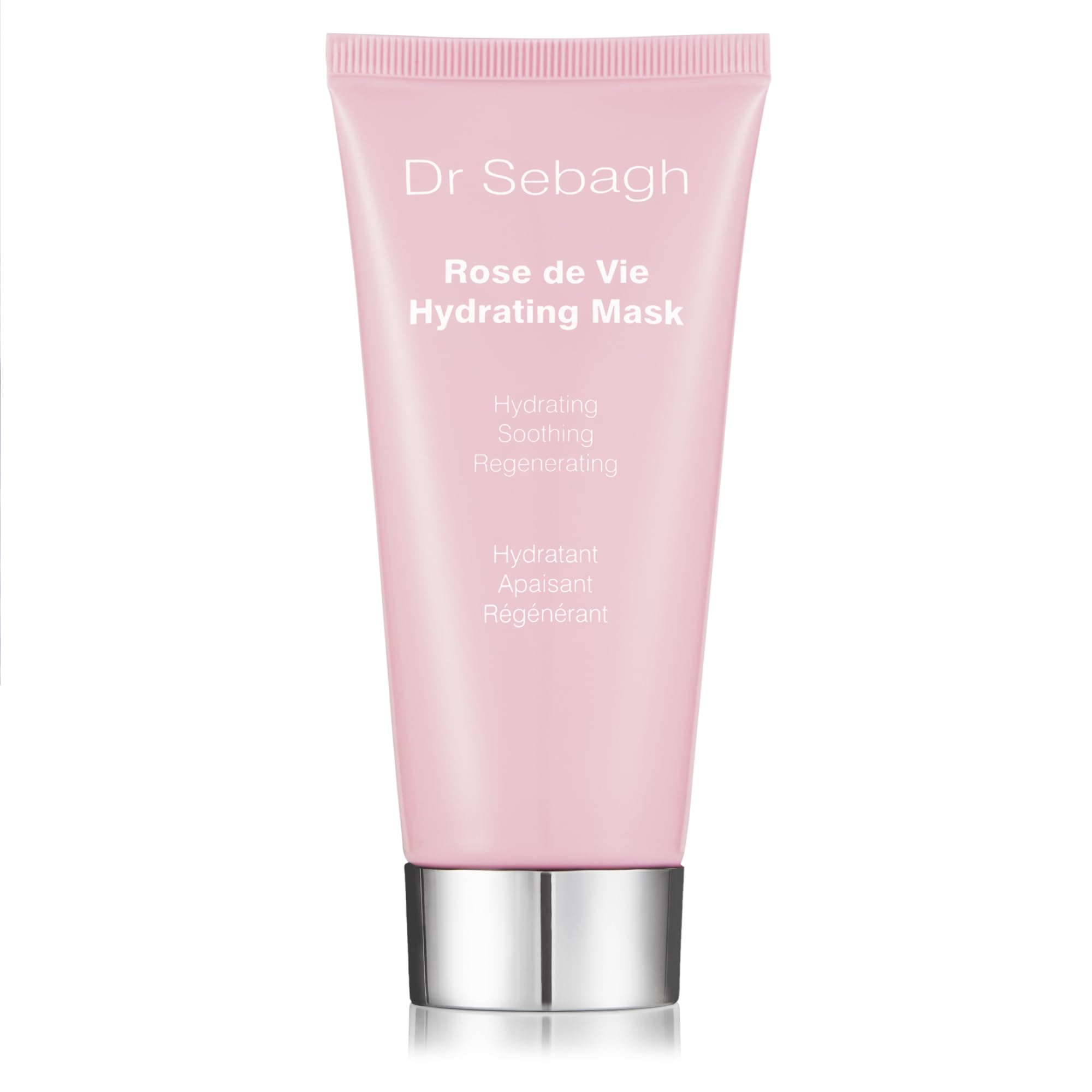 Rose de Vie Hydrating Face Mask for Glowing Skin - Overnight Moisturizing Sleep Mask with Hyaluronic Acid - Jet Lag Recovery & Anti-Aging Treatment (3.38 fl oz) - Perfect for Travel, Dry Skin Care & Nighttime Skincare Routine