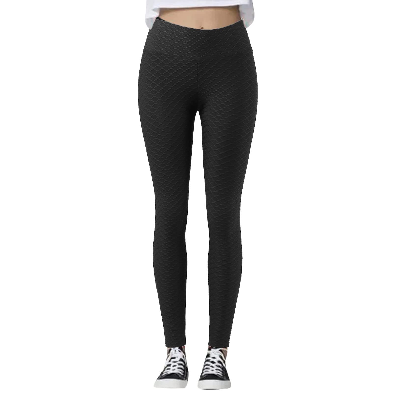 Buttery Soft High Waist Yoga Pants for Women - Plus Size Workout Leggings with Tummy Control - Perfect for Gym, Running & Lounge Wear