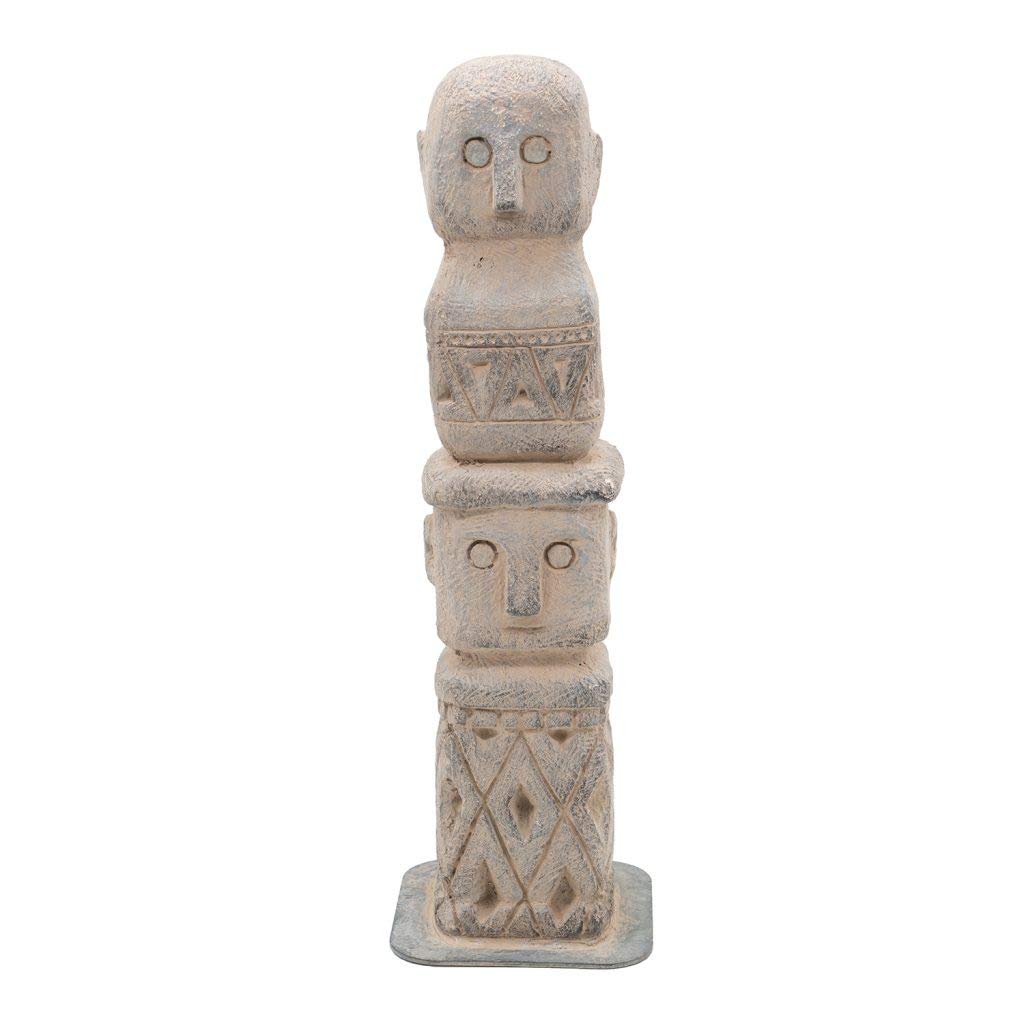 Stacked Totem Decor - Tribal Home Accent for Shelf & Mantel