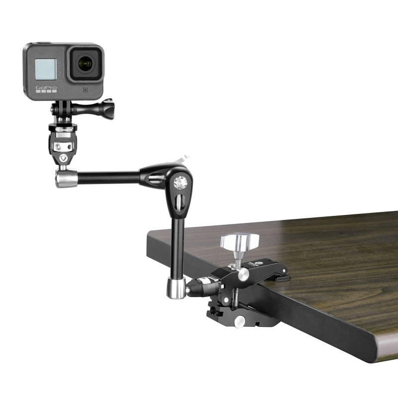 VEO CP 65 Kit with Clamp, Deluxe Support Arm & Smartphone Holder - Professional Camera Mount for Live Streaming, Vlogging & Video Recording - Perfect for YouTube, TikTok & Social Media Content Creation