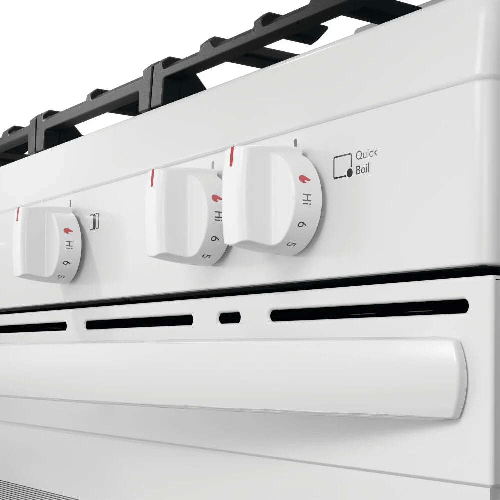 Frigidaire FCRG3062AW 30-Inch Gas Range with Steam Clean Function - White | Perfect for Modern Kitchens & Home Cooking