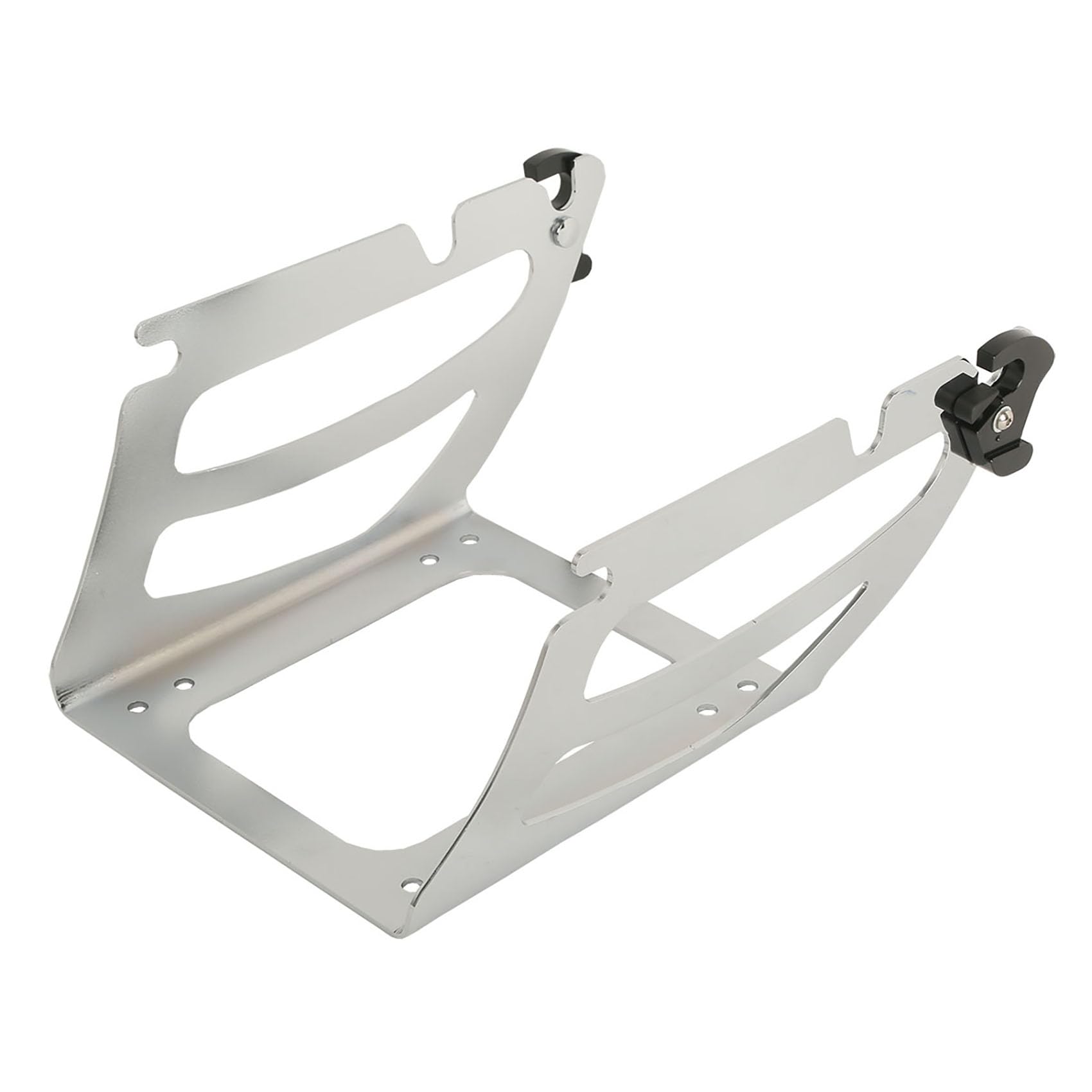 Chrome Solo Tour Pack Trunk Rack for Harley Softail Fat Boy FLSTF 2000-2006 - Durable Motorcycle Luggage Carrier for Long Rides & Road Trips