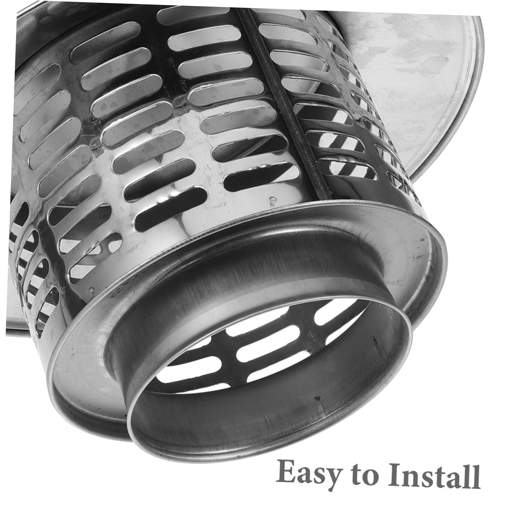 Stainless Steel Chimney Cap & Stove Pipe Topper - Weatherproof Chimney Vent Cover & Flue Cap for Wood Stove - Perfect for Fireplace Protection & Outdoor Use