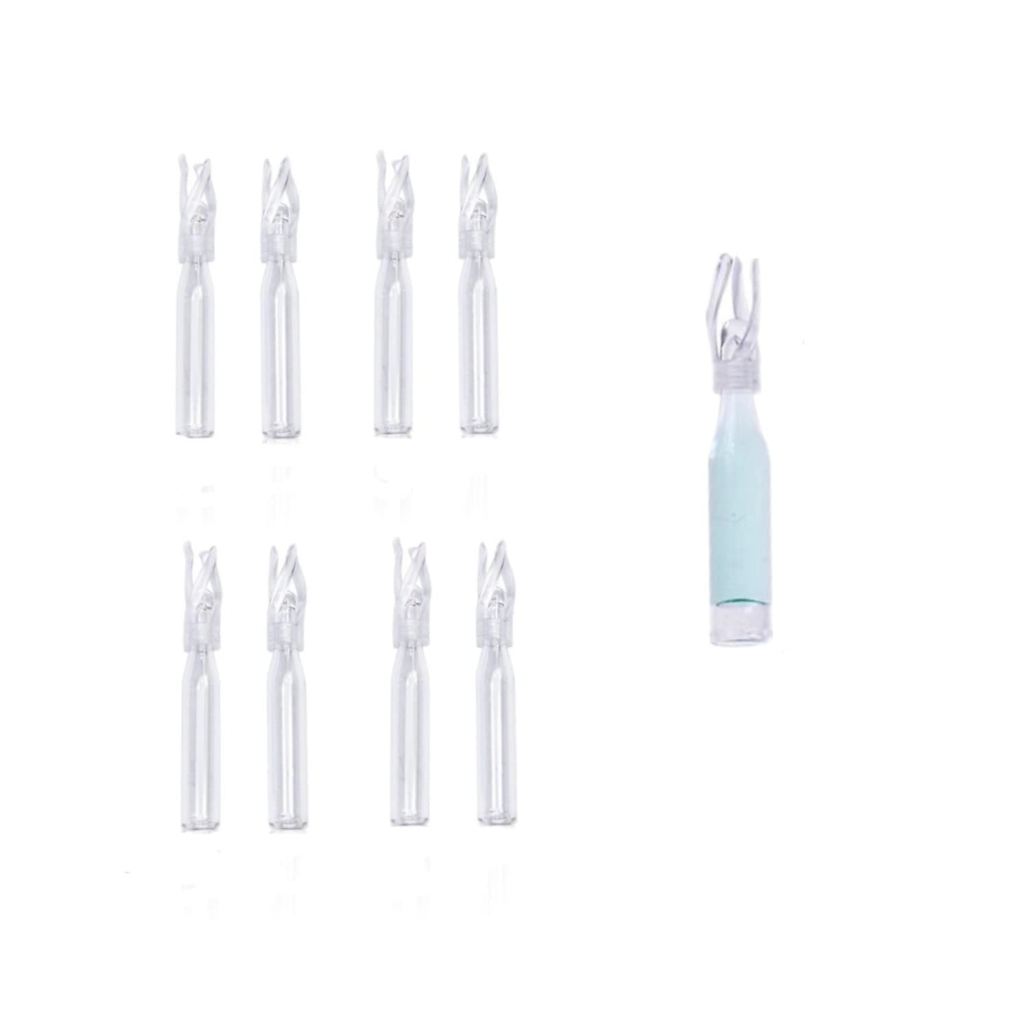 100ul Clear Glass Vial Insert with Polyspring - 5x29mm (Pack of 100) - Perfect for HPLC, GC, and Lab Sample Storage