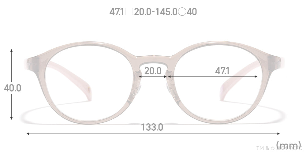 JINS x Care Bears Love A Lot Bear Glasses - Cute Anime-Inspired Eyewear for Kids & Adults - Perfect for Cosplay, Fashion, and Daily Wear