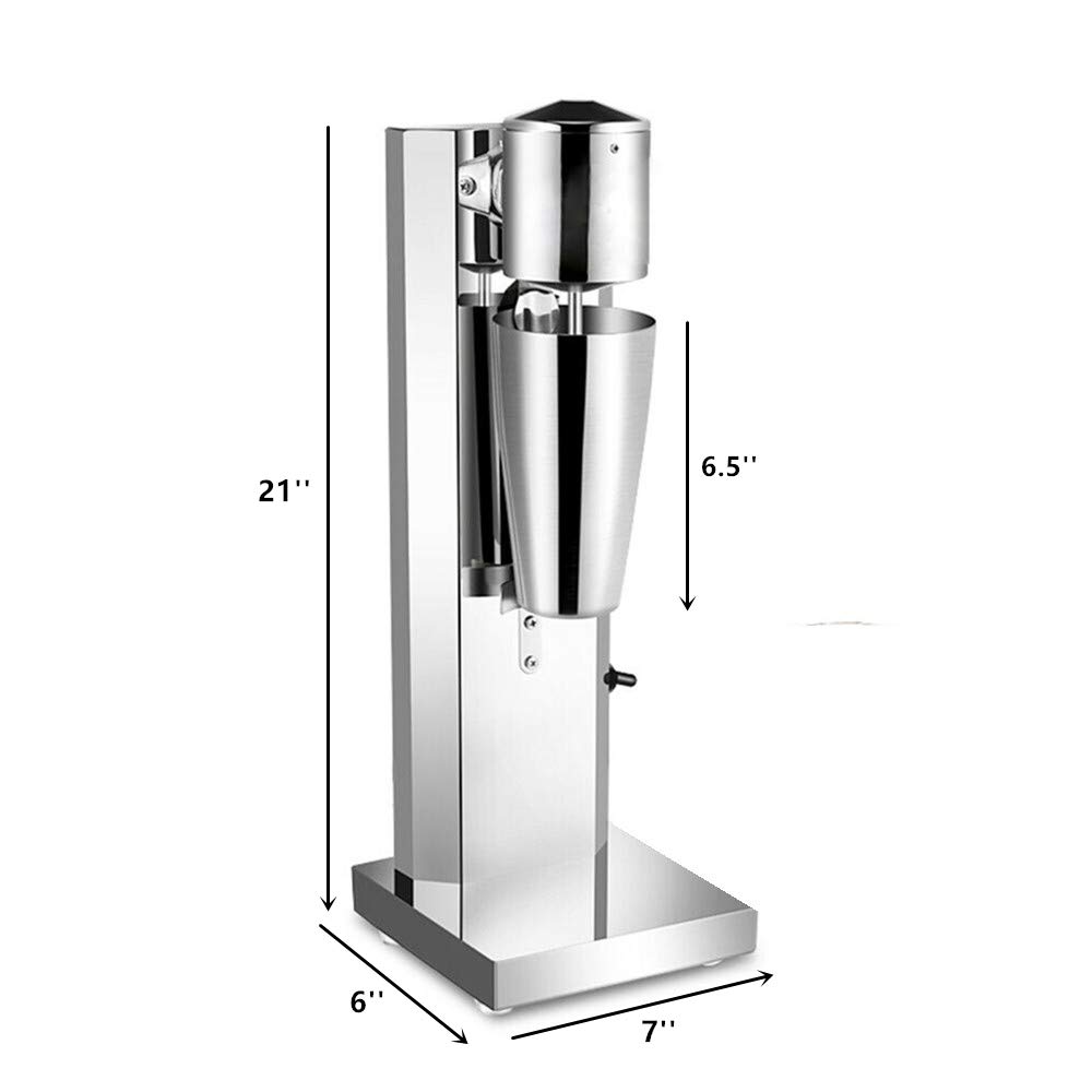 180W Electric Milkshake Maker Machine - High Speed 18000RPM Commercial & Home Blender for Smoothies, Shakes & Drinks - 22oz Capacity (Single Head, Style 1) - Perfect for Restaurants, Cafes & Home Kitchens