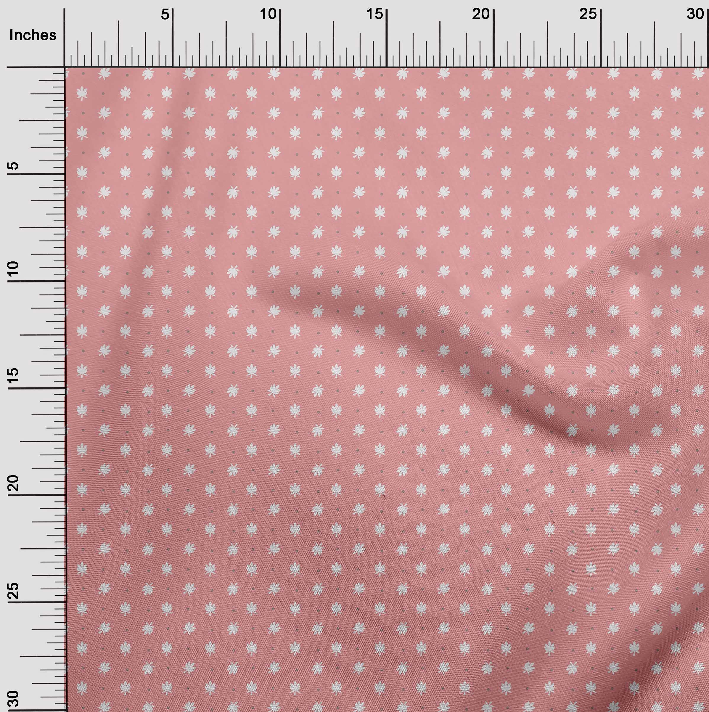 oneOone Cotton Silk Light Pink Abstract Floral Print Fabric by The Yard - 42 Inch Wide Dress Material for Summer Dresses, Blouses & DIY Sewing Projects