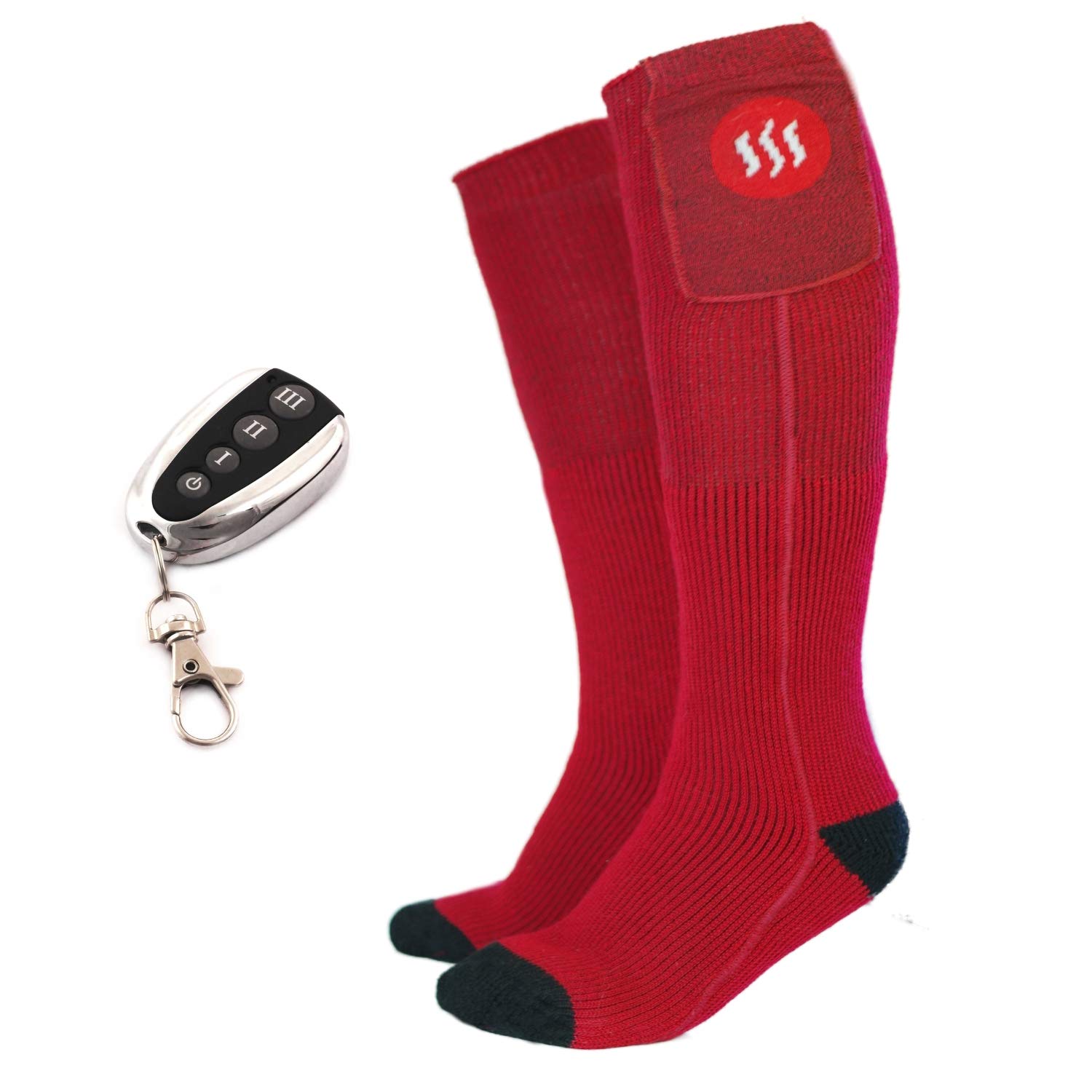 Glovii Rechargeable Heated Socks with Remote Control - Winter Warm Thermal Socks for Men & Women - Perfect for Skiing, Hiking, and Cold Weather Outdoor Activities