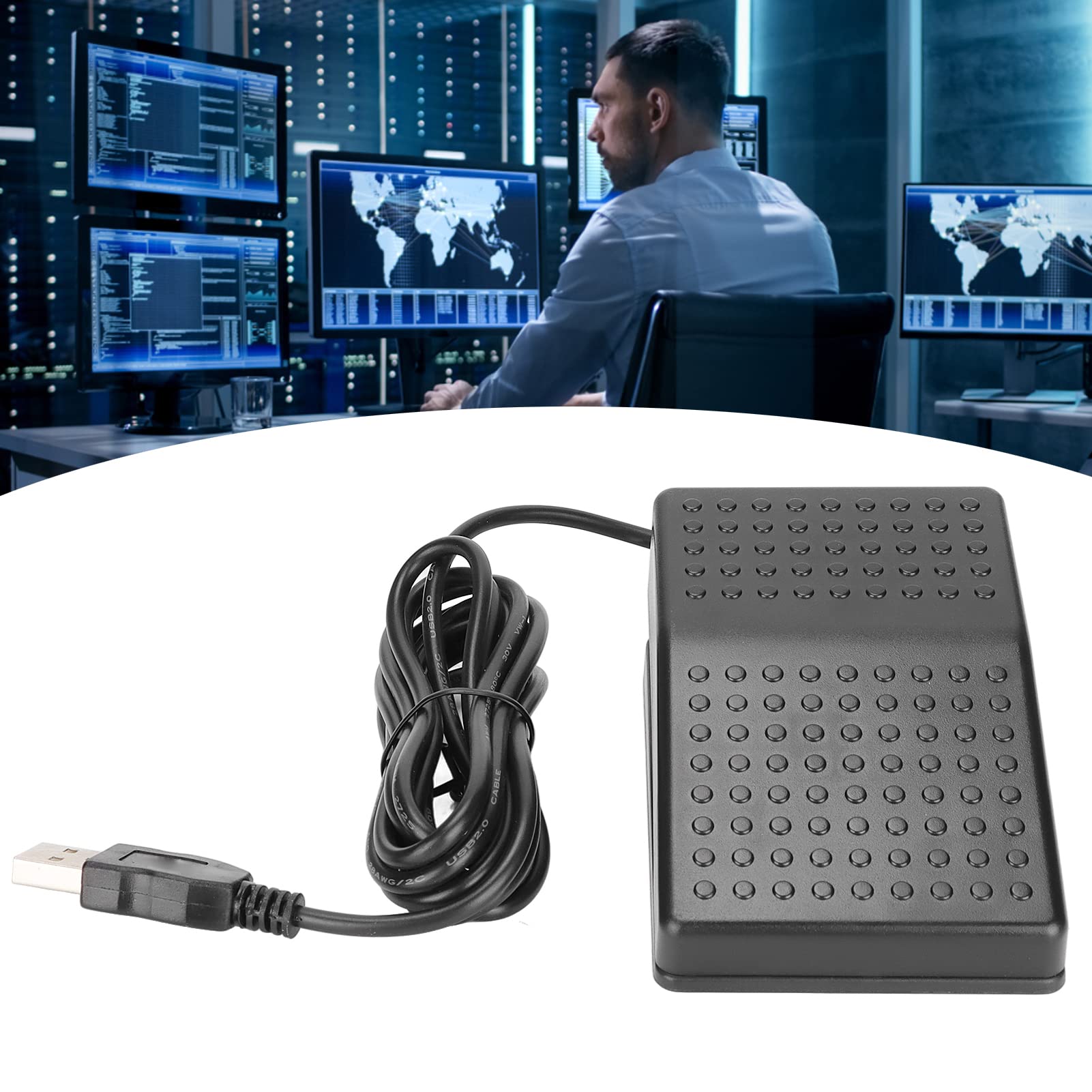 Programmable USB Foot Switch Pedal for Gaming & PC Control