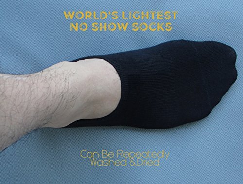HappyRain No Show Socks for Women & Men - 3 Pack Black Cotton Low Cut Invisible Socks with Non-Slip Grip - Perfect for Sneakers, Loafers & Casual Shoes