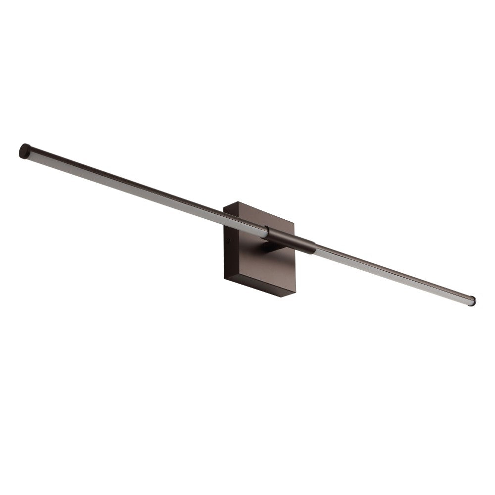 Modern Minimalist Dimmable LED Wall Sconce - 32 Inch Integrated Metal Light Fixture for Bedroom, Living Room & Hallway Lighting