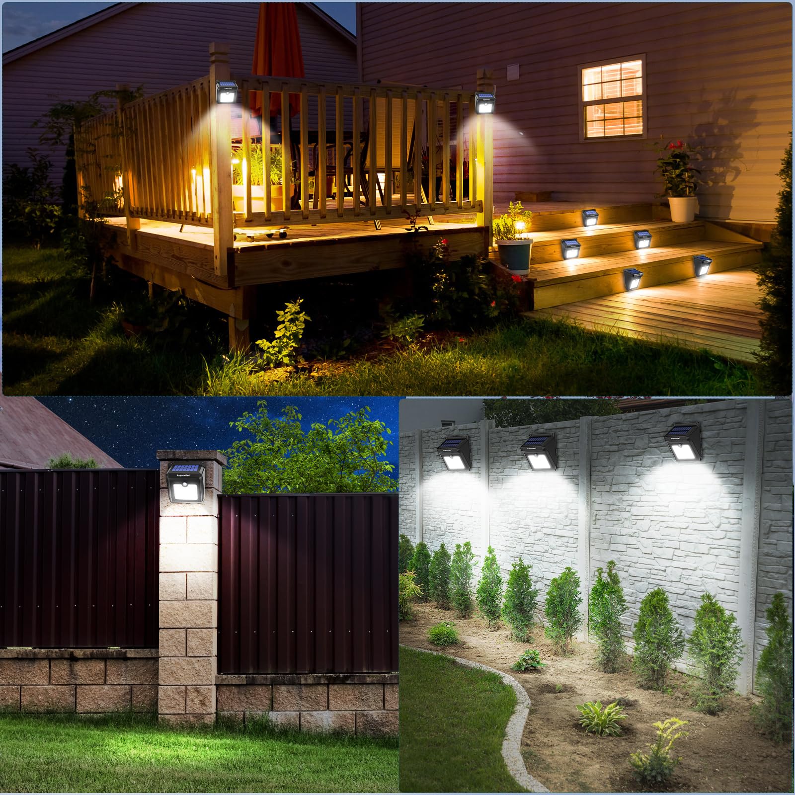28 LEDs Solar Motion Sensor Lights Outdoor - 400 Lumen Waterproof Wireless Security Lights for Yard, Garage, Porch, Patio (4-Pack) | Solar Powered Night Lighting for Steps, Pathways & Home Safety