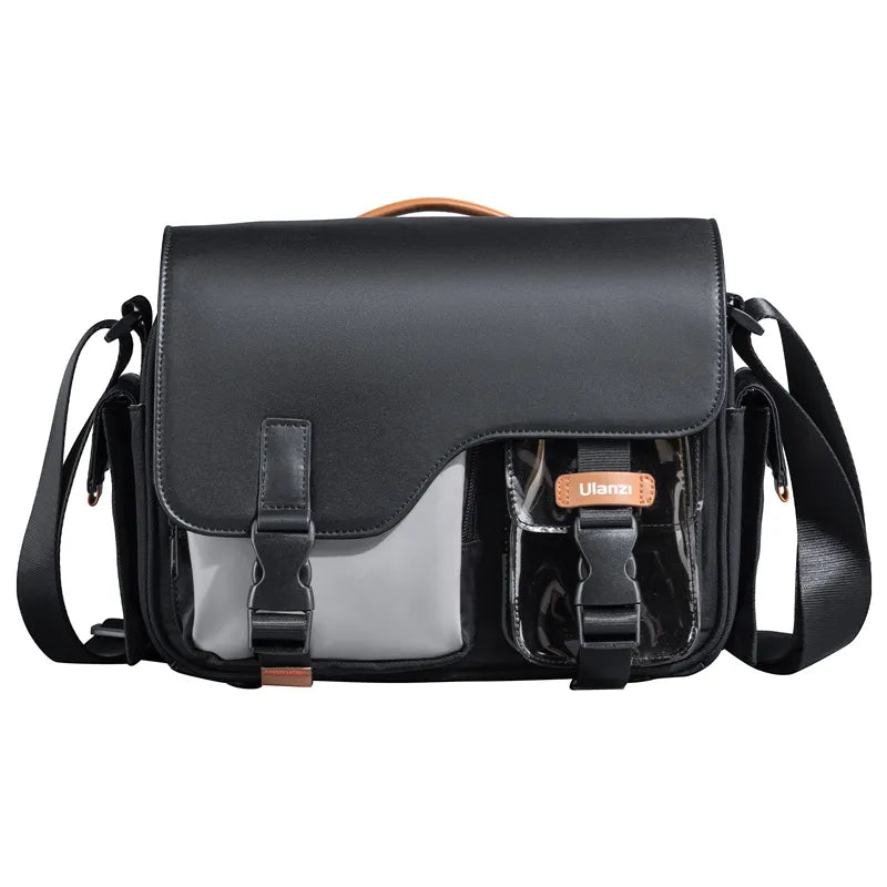 Ulanzi MS12 5.6L Messenger Bag for Men & Women - Durable Crossbody Shoulder Bag with Adjustable Strap, Black (B118) - Perfect for Travel, Work, School & Everyday Use