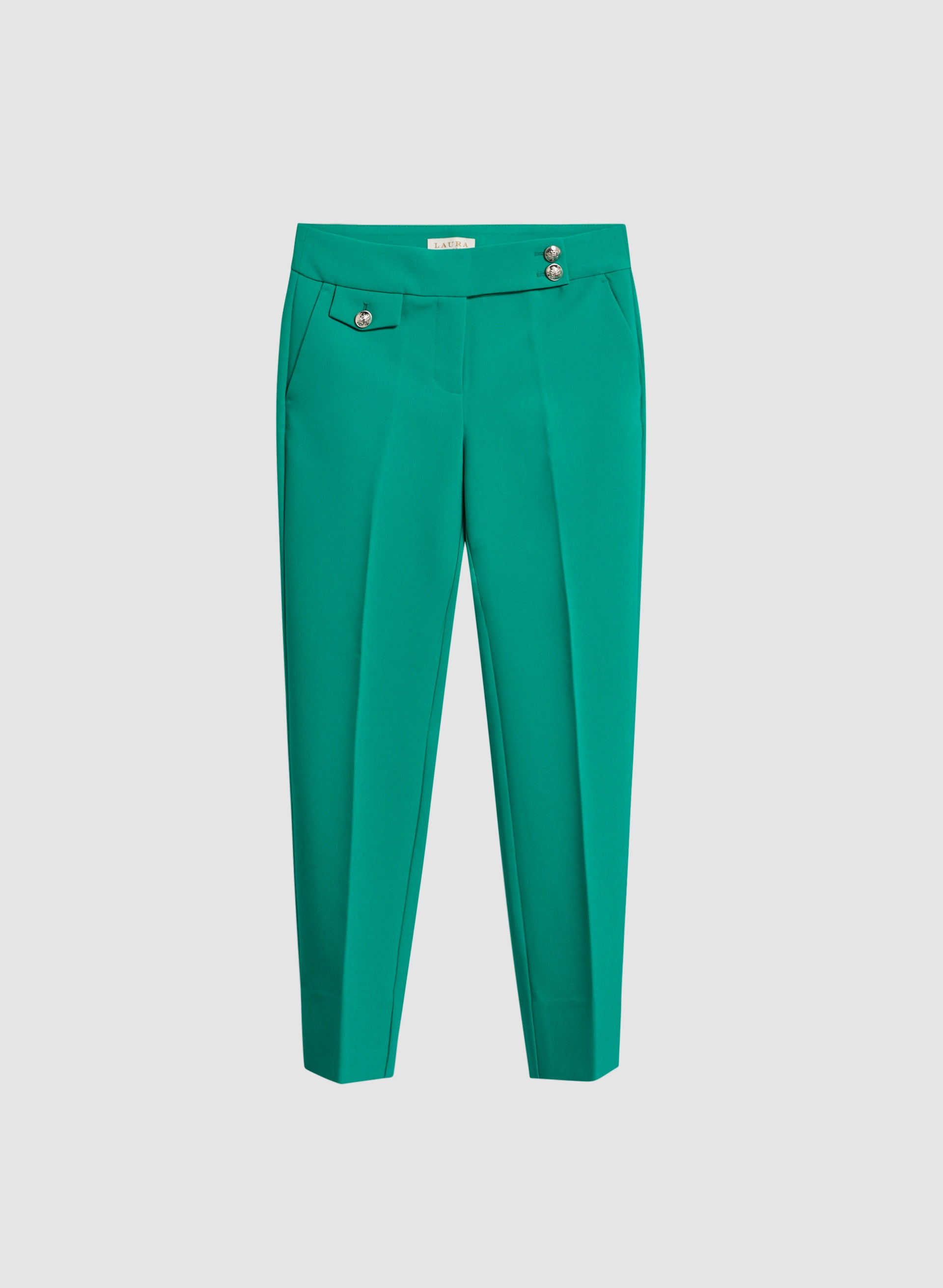 City Fit Slim Leg Pants for Women - High Waisted Stretchy Office Work Trousers | Professional & Casual Wear for Business, Travel & Everyday Comfort