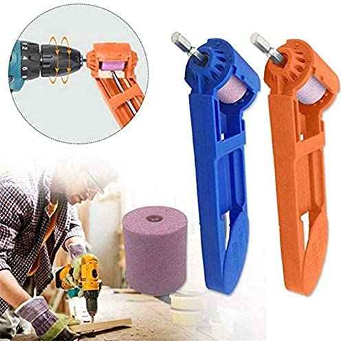 Premium T30 Drill Bit Sharpener - Portable Diamond Drill Bit Grinding Tool for High Hardness Metal Bits | Professional Hand Sharpener for DIY & Construction (Blue) | Perfect for Workshop, Home Repair & Metalworking Projects