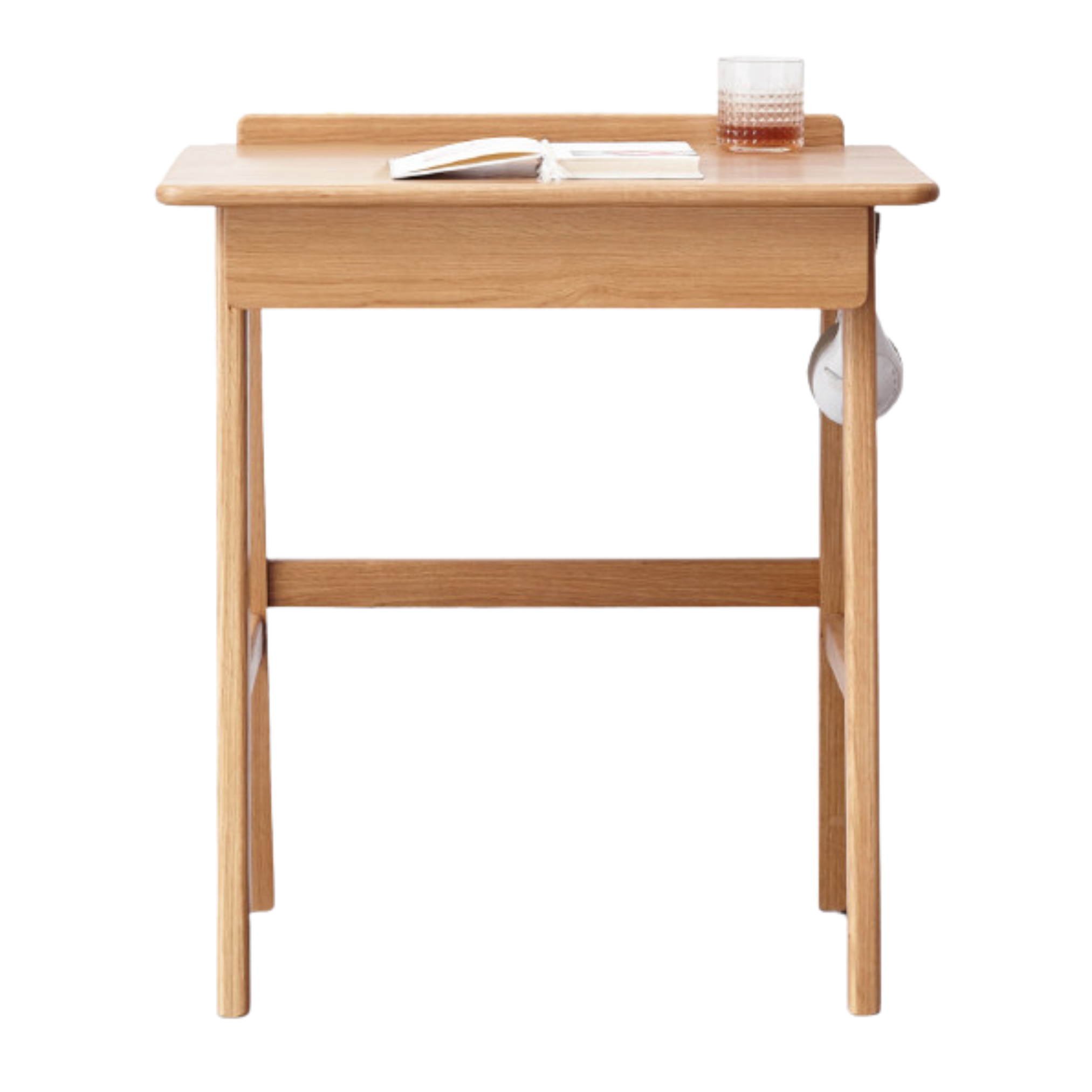 Solid Oak Wood Office Desk - Modern Console Table for Home & Office - Perfect for Workspaces, Living Rooms & Entryways