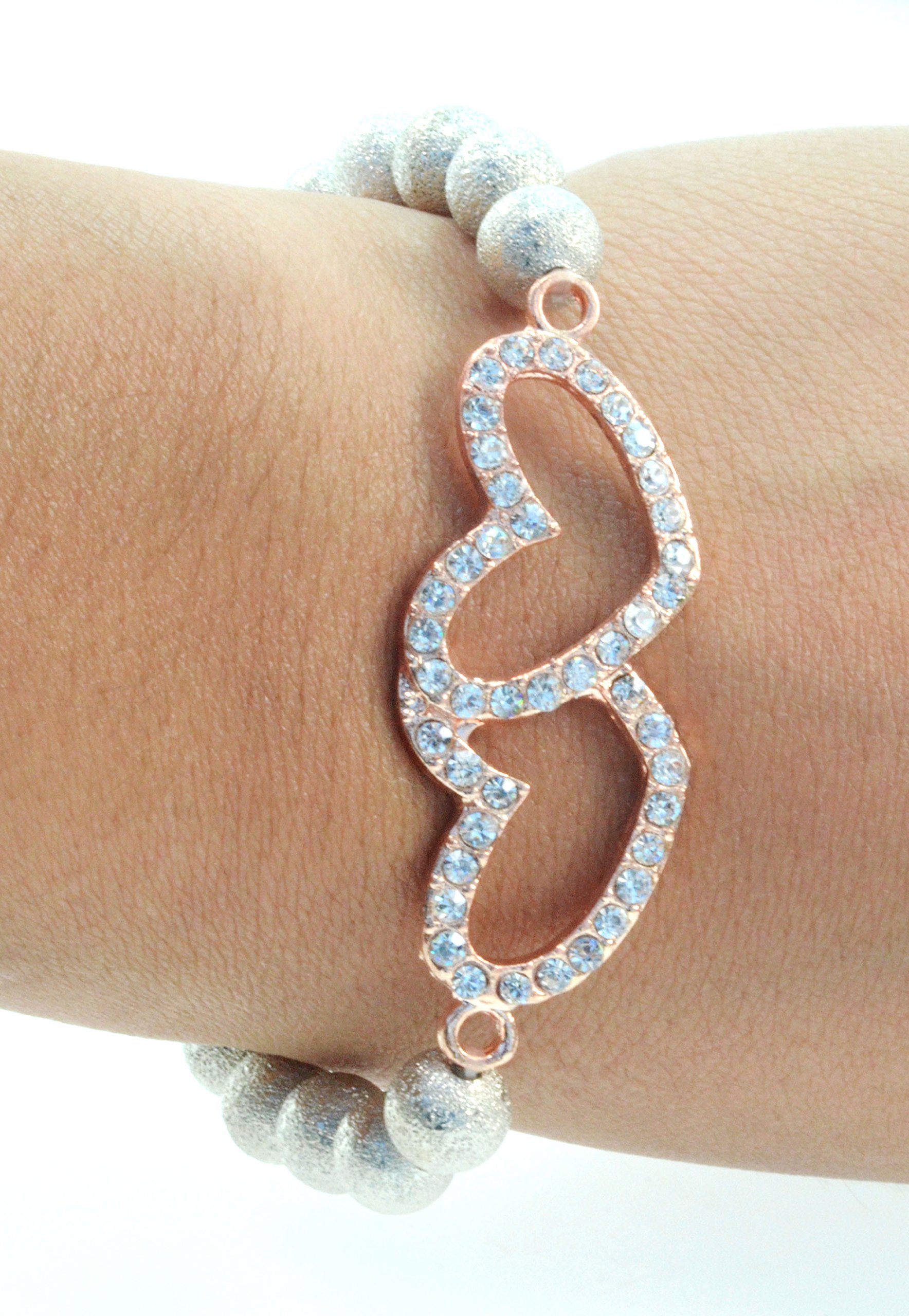 Purple Whale Fashion Crystal Charm Bracelet with Sparkling Beads - Elegant Jewelry for Women, Gift for Her, Perfect for Parties & Special Occasions