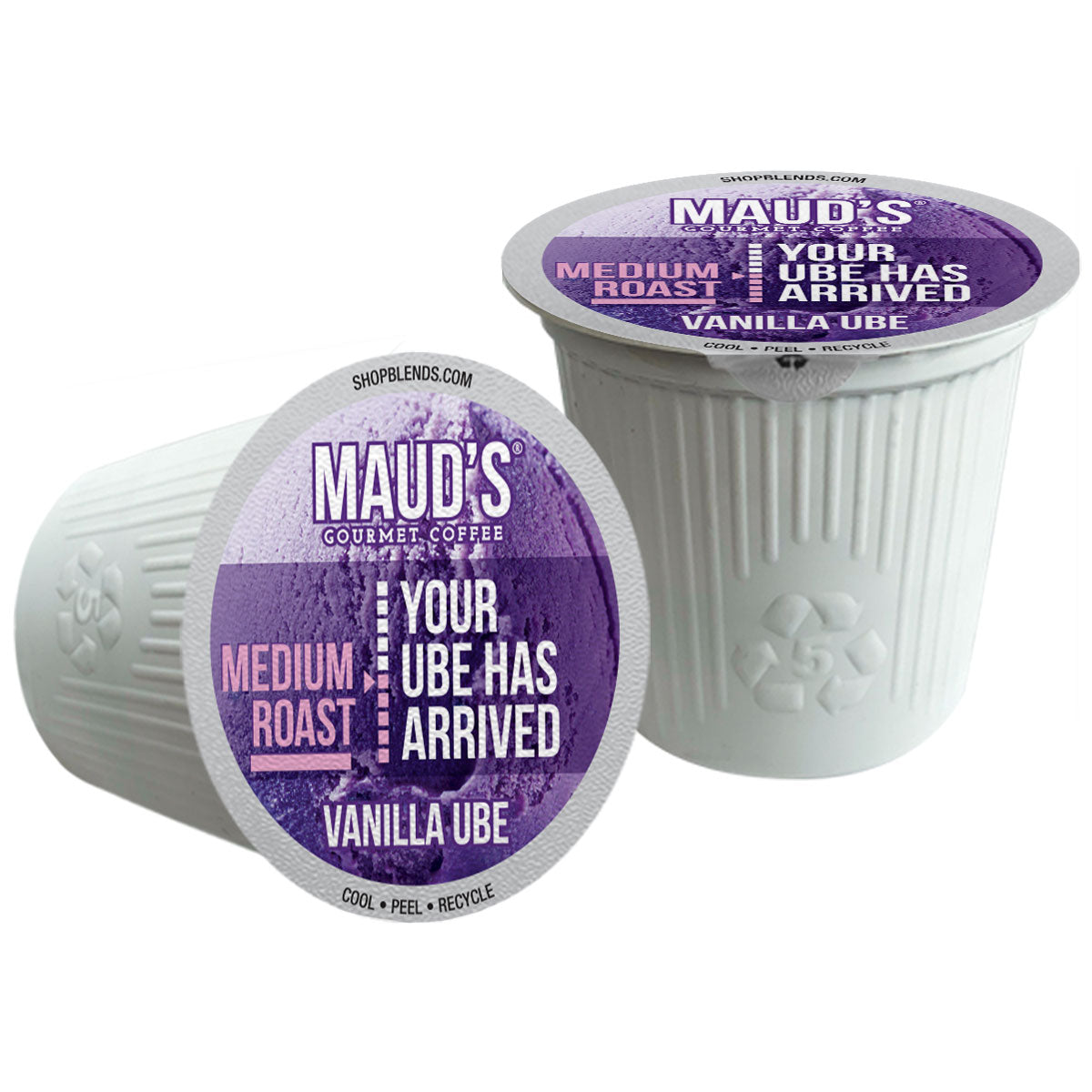Premium Maud's Vanilla Ube Flavored Medium Roast Coffee Beans - Filipino-Inspired Gourmet Blend for Home Brewing & Office Use