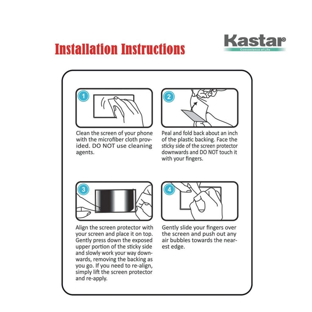 Kastar 6-Pack iPhone 6/6S Tempered Glass Screen Protector - for AT&T, T-Mobile, Sprint, Verizon - Crystal Clear Protection for Daily Use