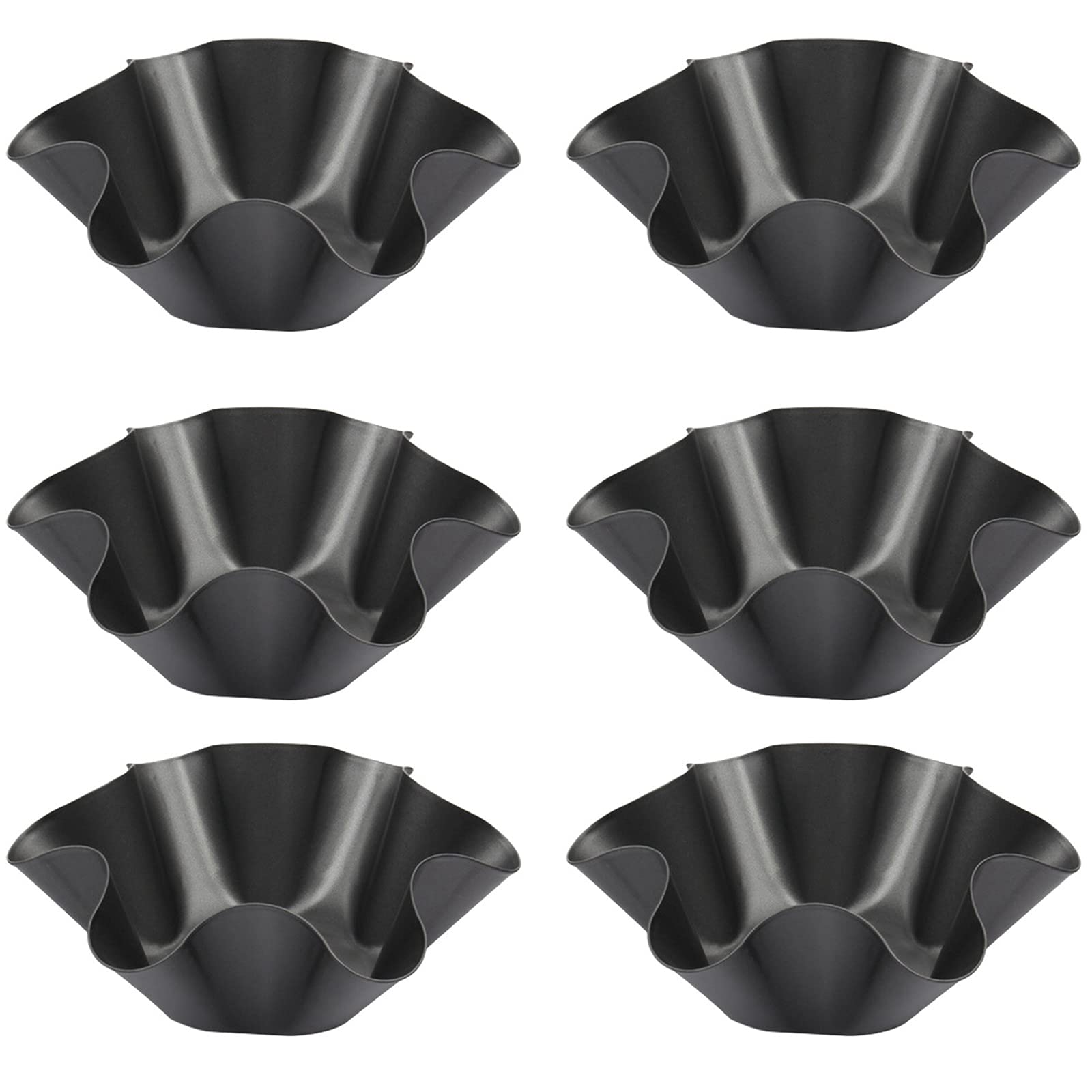 Non-Stick Fluted Tortilla Pan - Taco Shell Maker & Egg Tart Mold for Home Kitchen Baking | Perfect for Tacos, Quesadillas, and Desserts