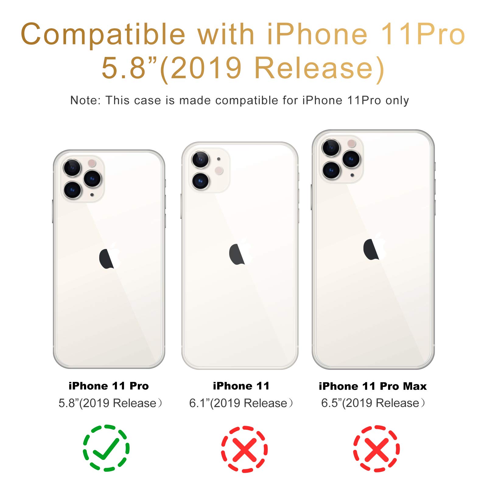 **Pink Peaches iPhone 11 Pro Case - Shockproof Protective TPU & Aluminum Cover for Women & Girls - Cute Tropical Design for Everyday Use & Travel**