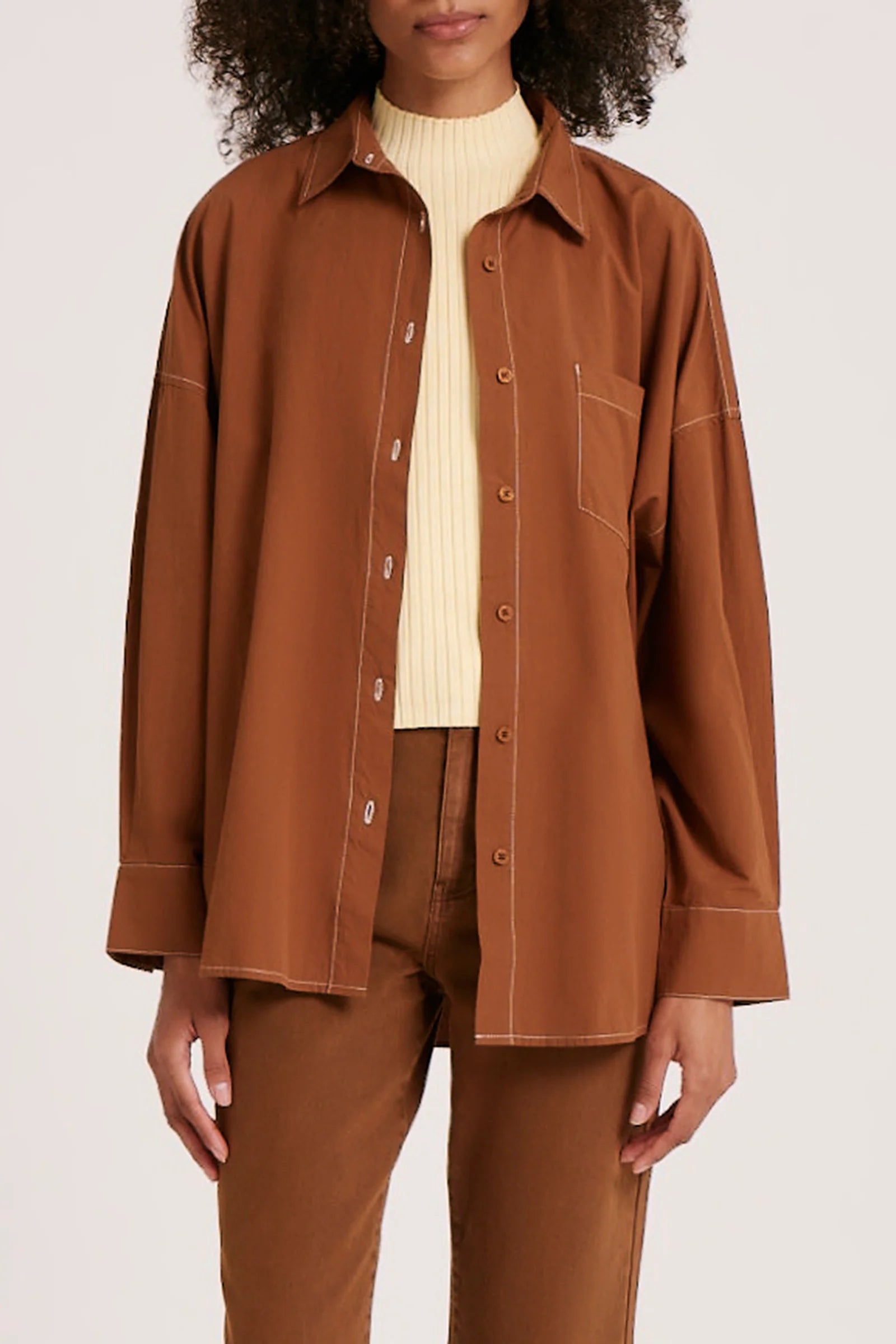 Claude Shirt Toffee - Stylish Casual Button Down Shirt for Men | Perfect for Office, Date Night & Everyday Wear