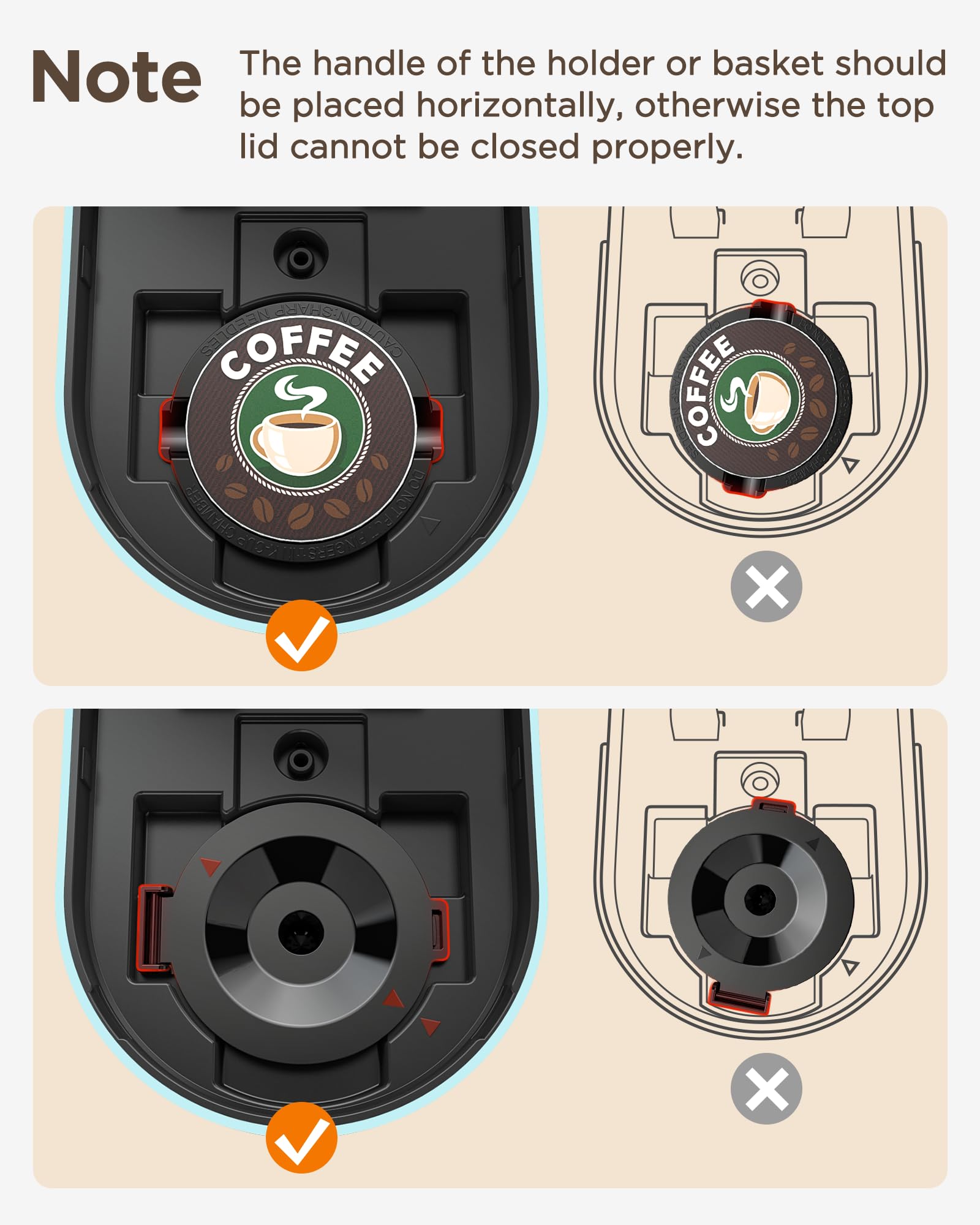 Famiworths Mini Single Serve Coffee Maker for K-Cup & Ground Coffee - 6 to 12 Oz Brew Sizes, Compact Capsule Coffee Machine with Water Window & Descaling Reminder - Perfect for Home, Office, Dorm & Travel (Teal Green)