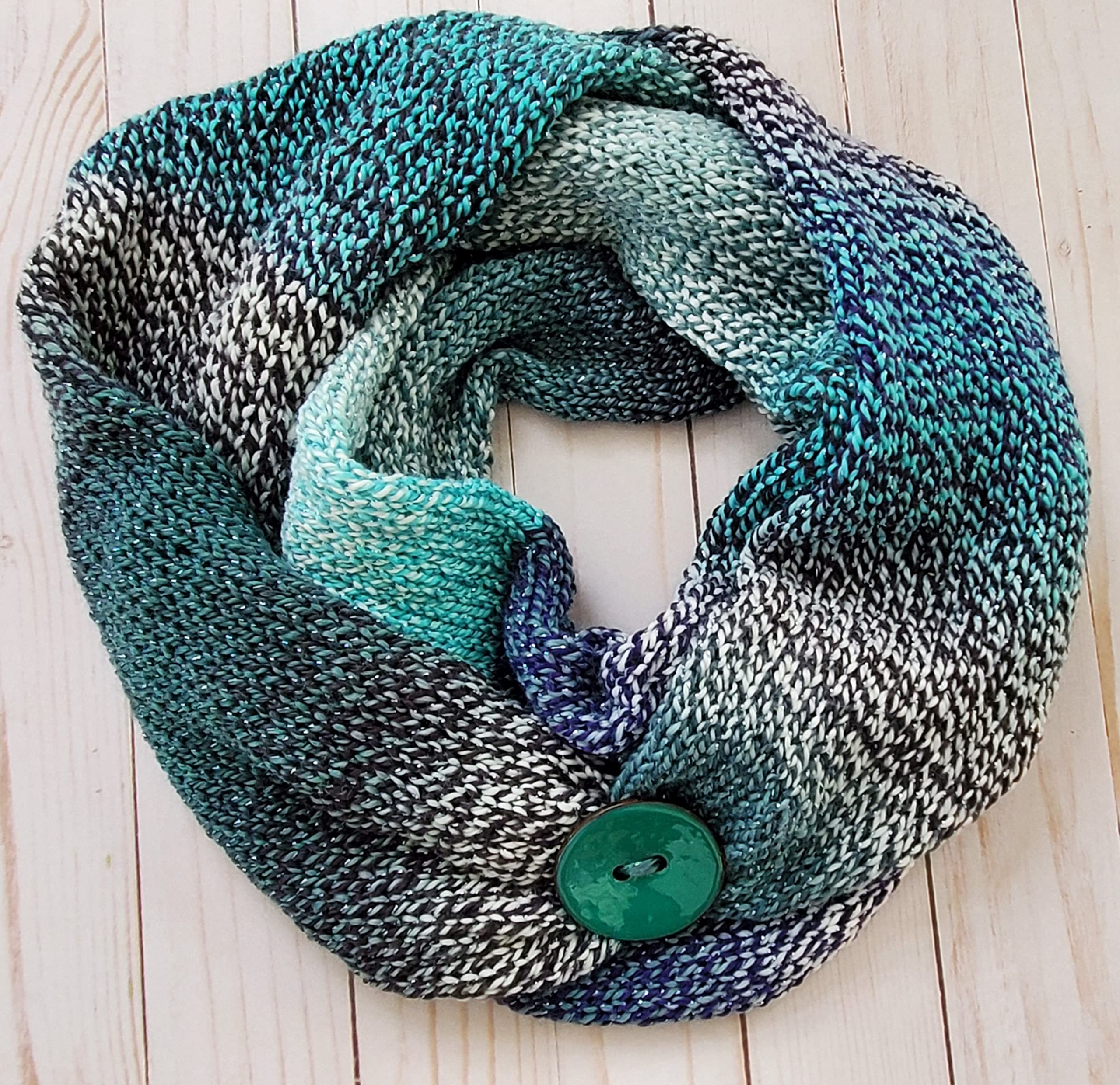 Hand Knit Infinity Scarf - Soft Warm Winter Fashion Accessory for Women | Perfect for Office, Travel & Casual Outfits