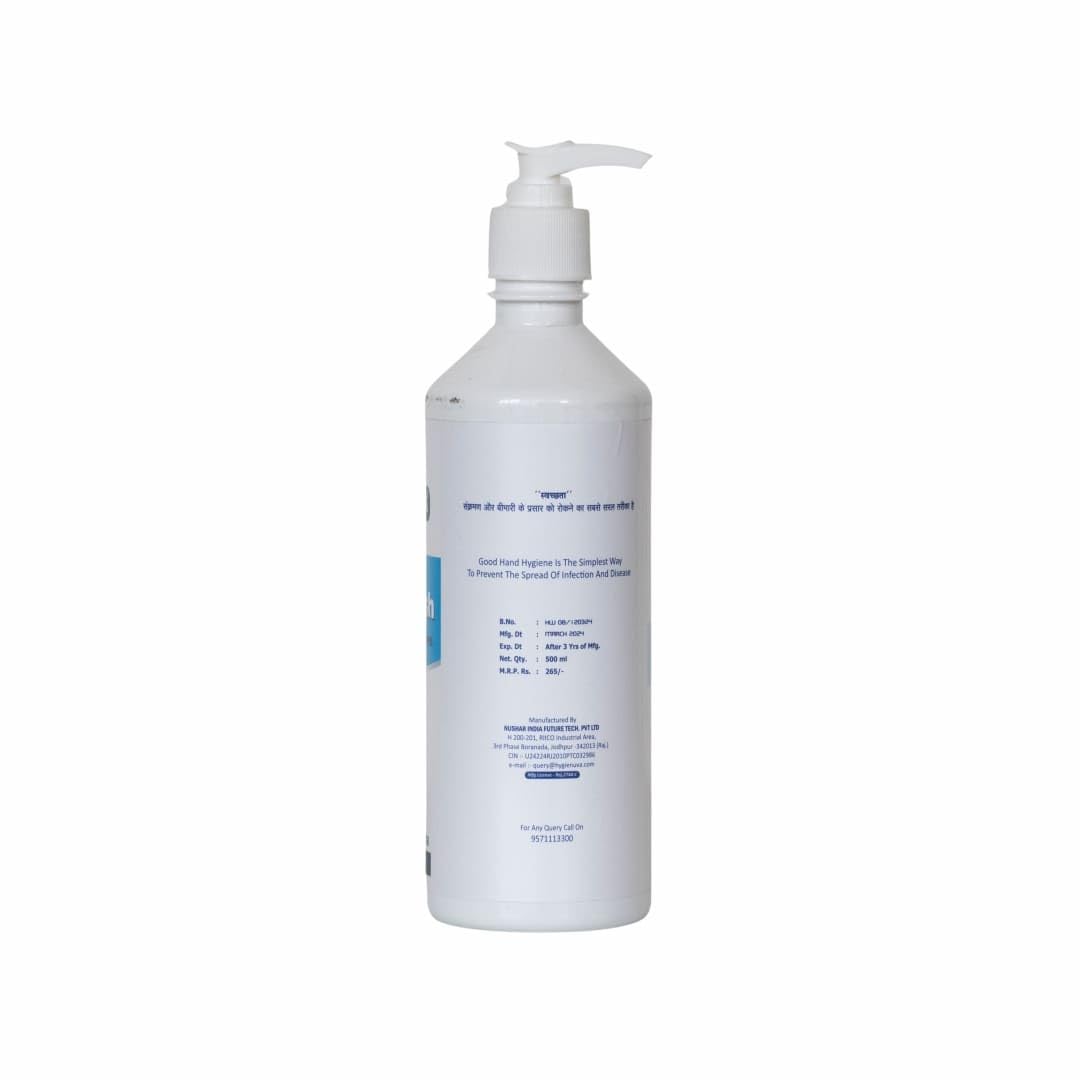 Hygienuva Antibacterial Hand Wash - 500ml Deep Cleansing Moisturizing Liquid Soap for Daily Hygiene | Gentle on Skin, Kills Germs - Perfect for Home, Office, and Travel Use