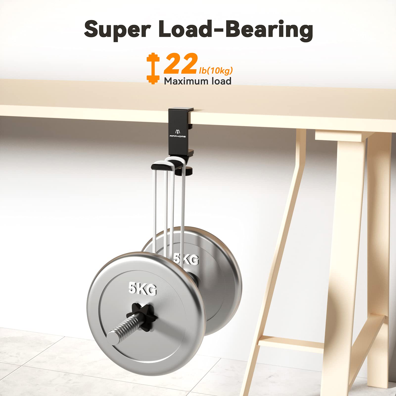 Under Desk Headphone Hanger - 360° Rotating Aluminum Gaming Headset Stand with Universal Clamp | Perfect for PC Gaming Setup & Office Organization