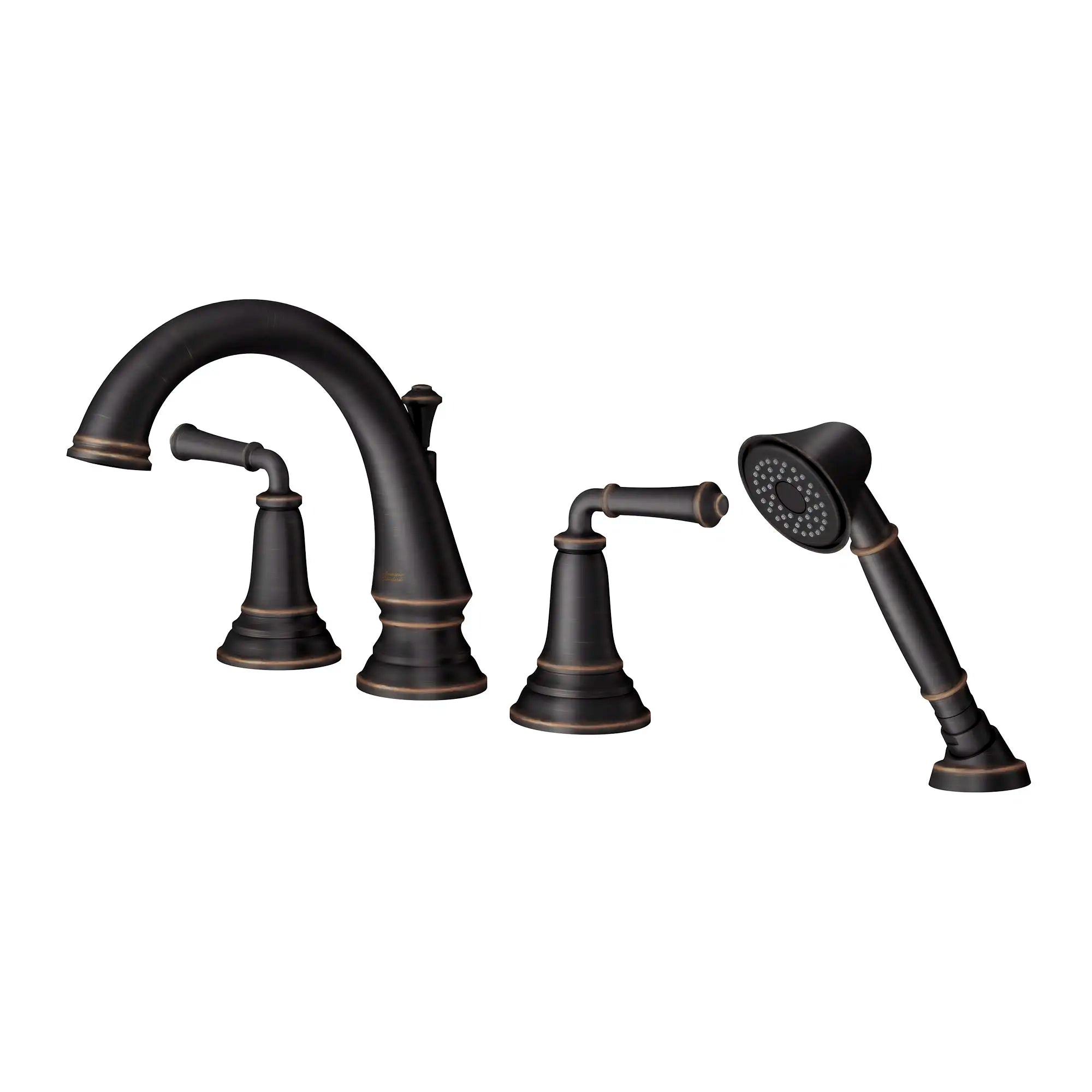 Delancey® Bathtub Faucet with Lever Handles & Personal Shower for Flash® Rough In Valve - Perfect for Bathroom Renovation & Spa-Like Experience