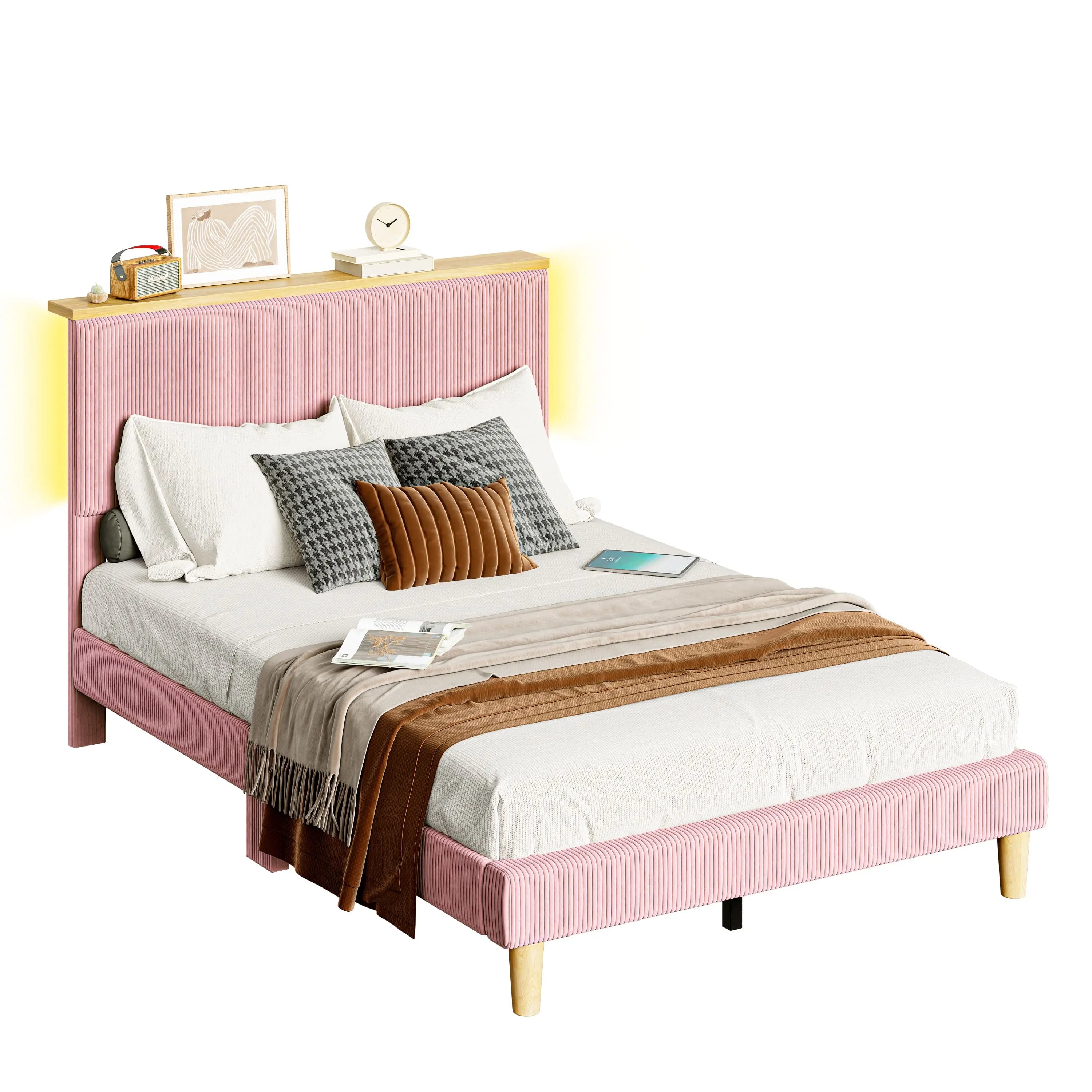 Bestier Twin Size Bed Frame with Adjustable Headboard - Sturdy Metal Platform Bed for Small Spaces, Dorm Rooms & Guest Bedrooms - Easy Assembly & Noise-Free Design