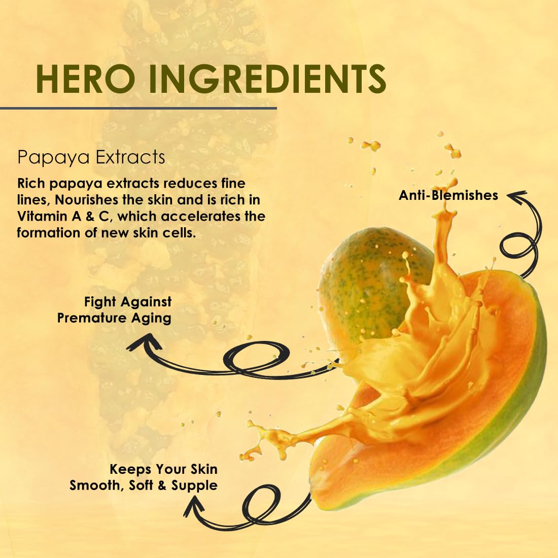 Lilium Papaya Scrub 100g - Natural Anti Acne & Blemish Treatment for Glowing Skin, Fresh & Smooth Feel, Chemical-Free & Paraben-Free | Perfect for Daily Skincare Routine & Acne-Prone Skin
