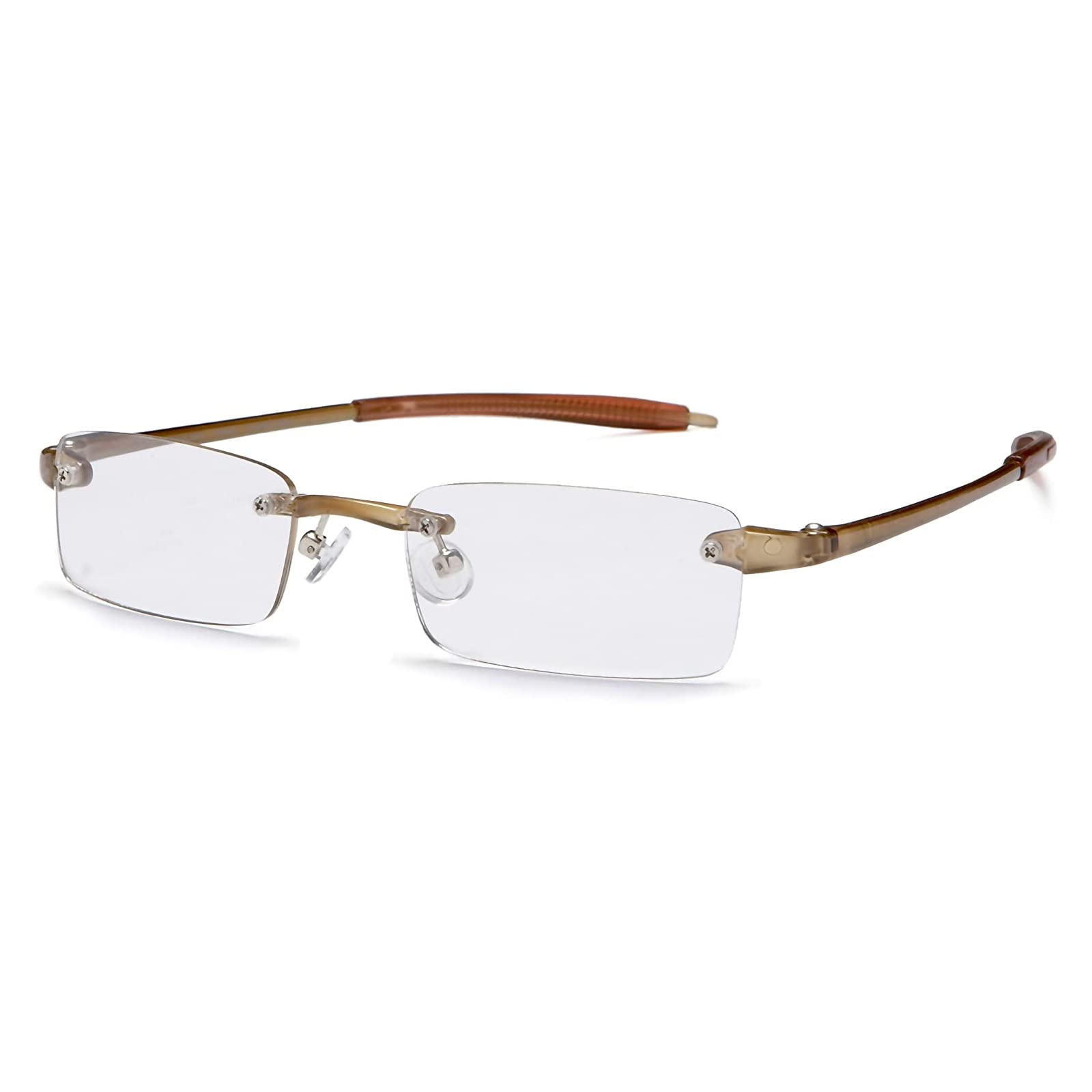 Lightweight Rimless Reading Glasses for Men and Women - VIS 1 Model - Perfect for Reading, Computer Work & Daily Use