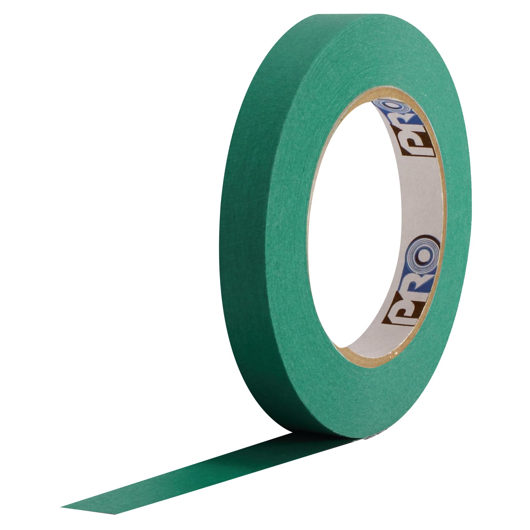 ProTapes Dark Green Colored Crepe Paper Masking Tape - 1/2 Inch Width x 60 Yards Length - Pack of 72 Rolls - Ideal for Arts & Crafts, Gift Wrapping, Scrapbooking and DIY Projects