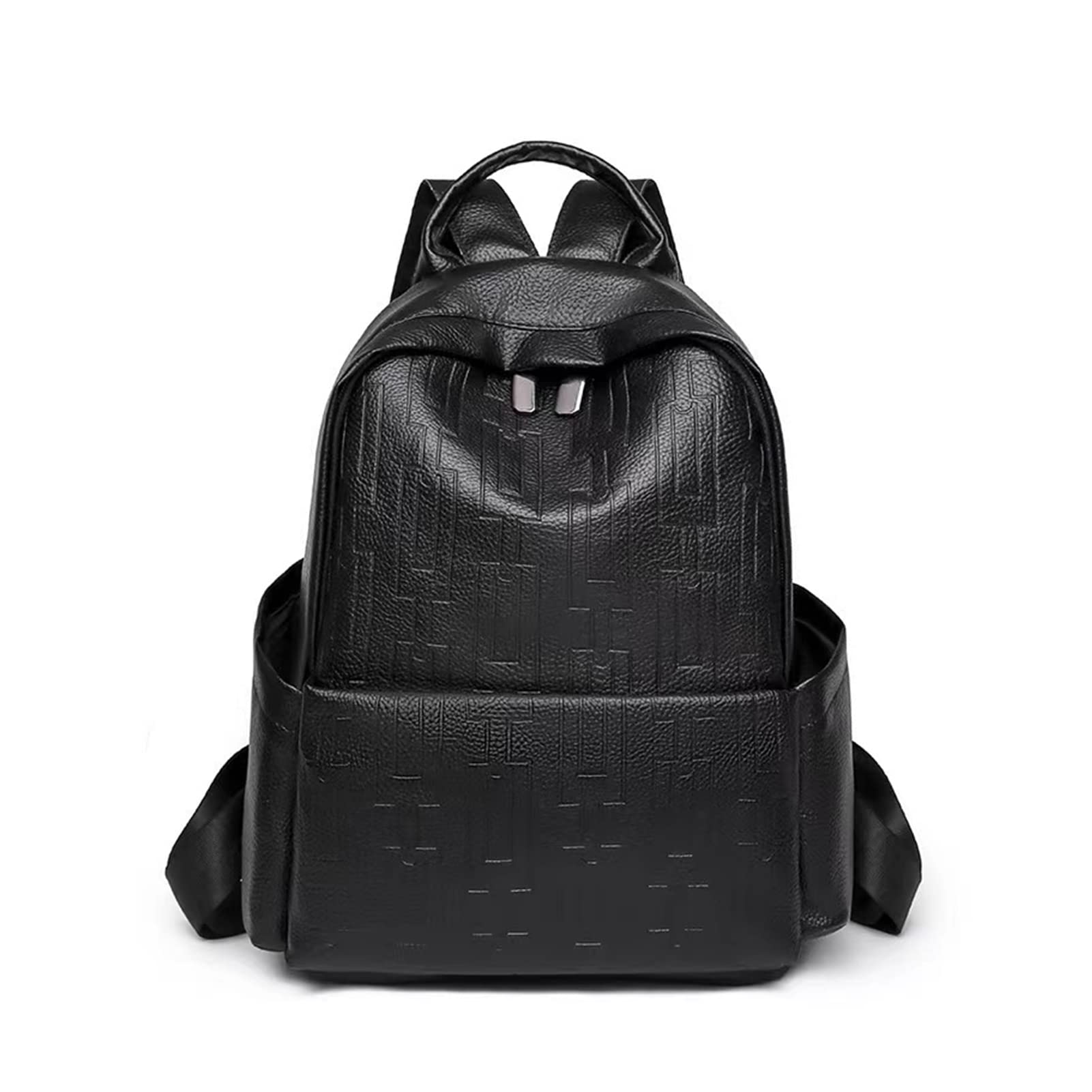 WENICER Women's PU Leather Backpack Purse - Stylish Large Travel Laptop Backpack for Work, School & Daily Use - Fashionable Shoulder Bag & Handbag (Black) - Perfect for Commuting, College & Weekend Getaways