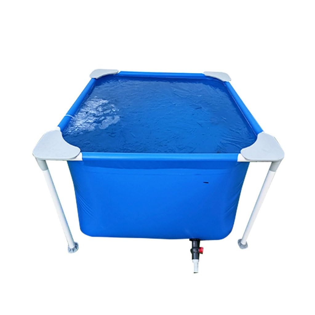 Above Ground Pool - Foldable Outdoor PVC Fish Pond for Home & Garden, Portable Breeding Frame for Koi, Goldfish - Perfect for Backyard, Patio, Farm Use