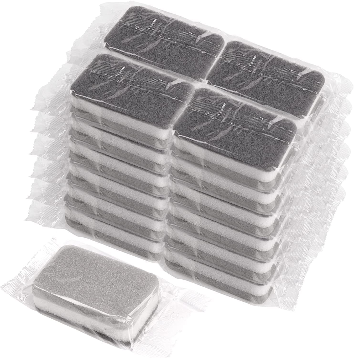 Non-Scratch Kitchen Sponges Bulk - 200 Pack for Dishwashing, Travel & Camping