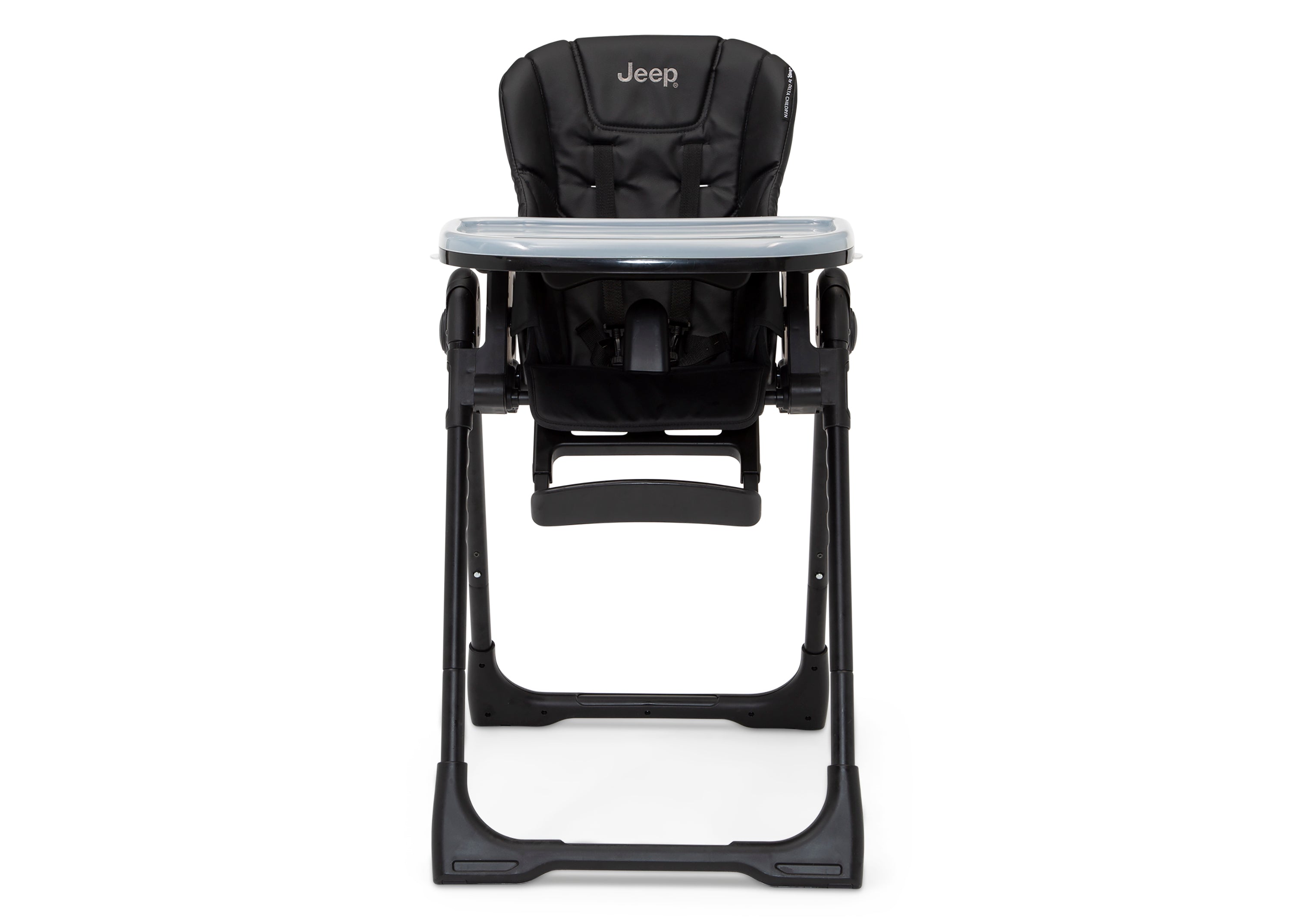 Jeep Classic Black Convertible 2 in 1 High Chair for Babies & Toddlers - Adjustable Height, Recline & Footrest - Perfect for Dining, Feeding & Playtime at Home or Restaurant